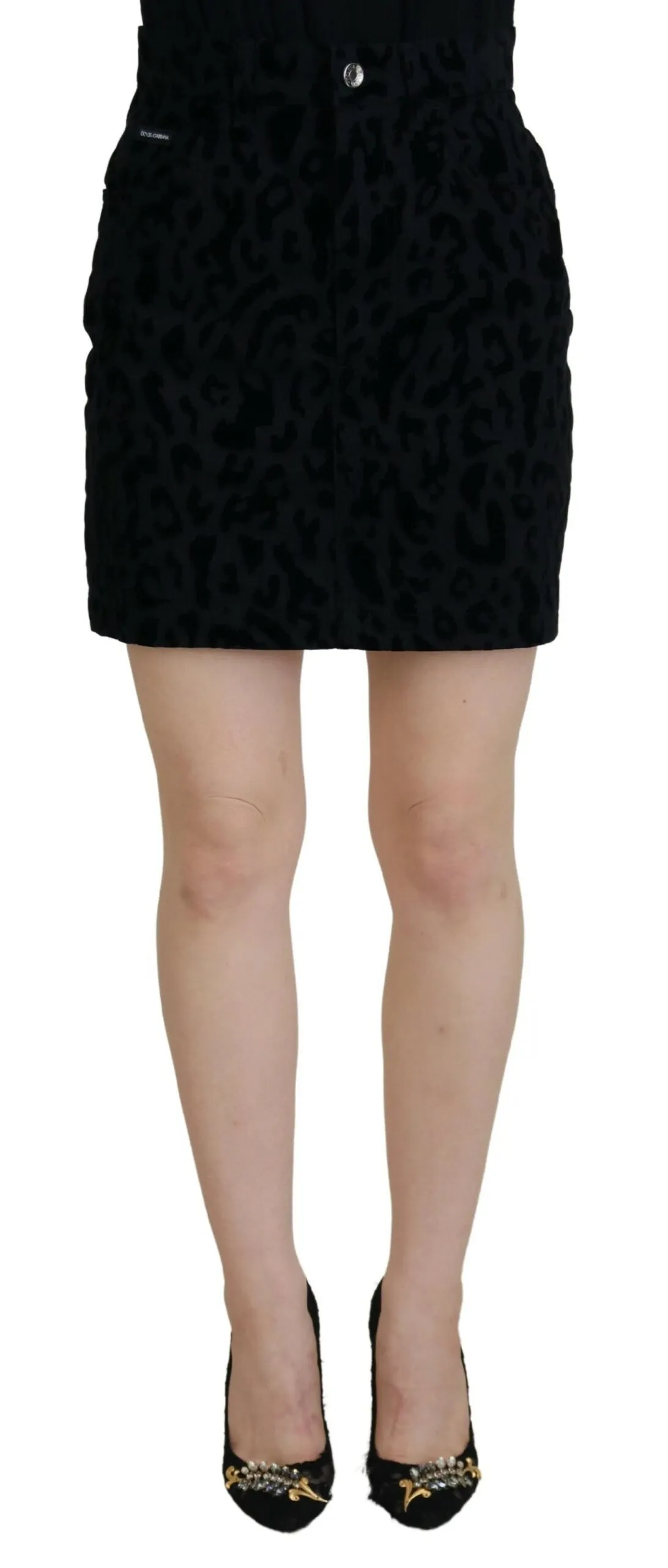 Dolce & Gabbana Women's Chic High-Waist Denim Mini Skirt