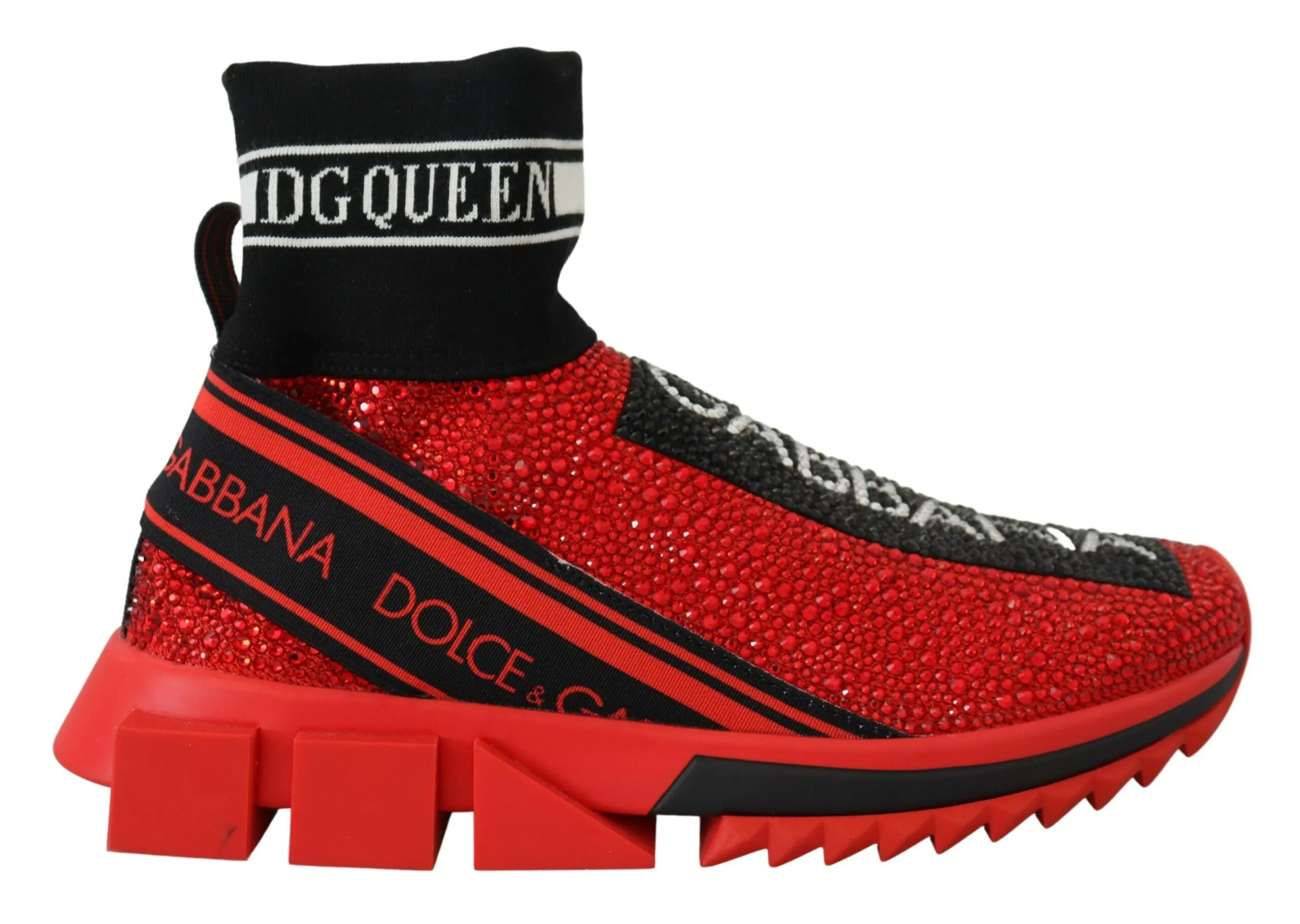 Dolce & Gabbana Women's Exquisite Red Sorrento Slip-On Sneakers