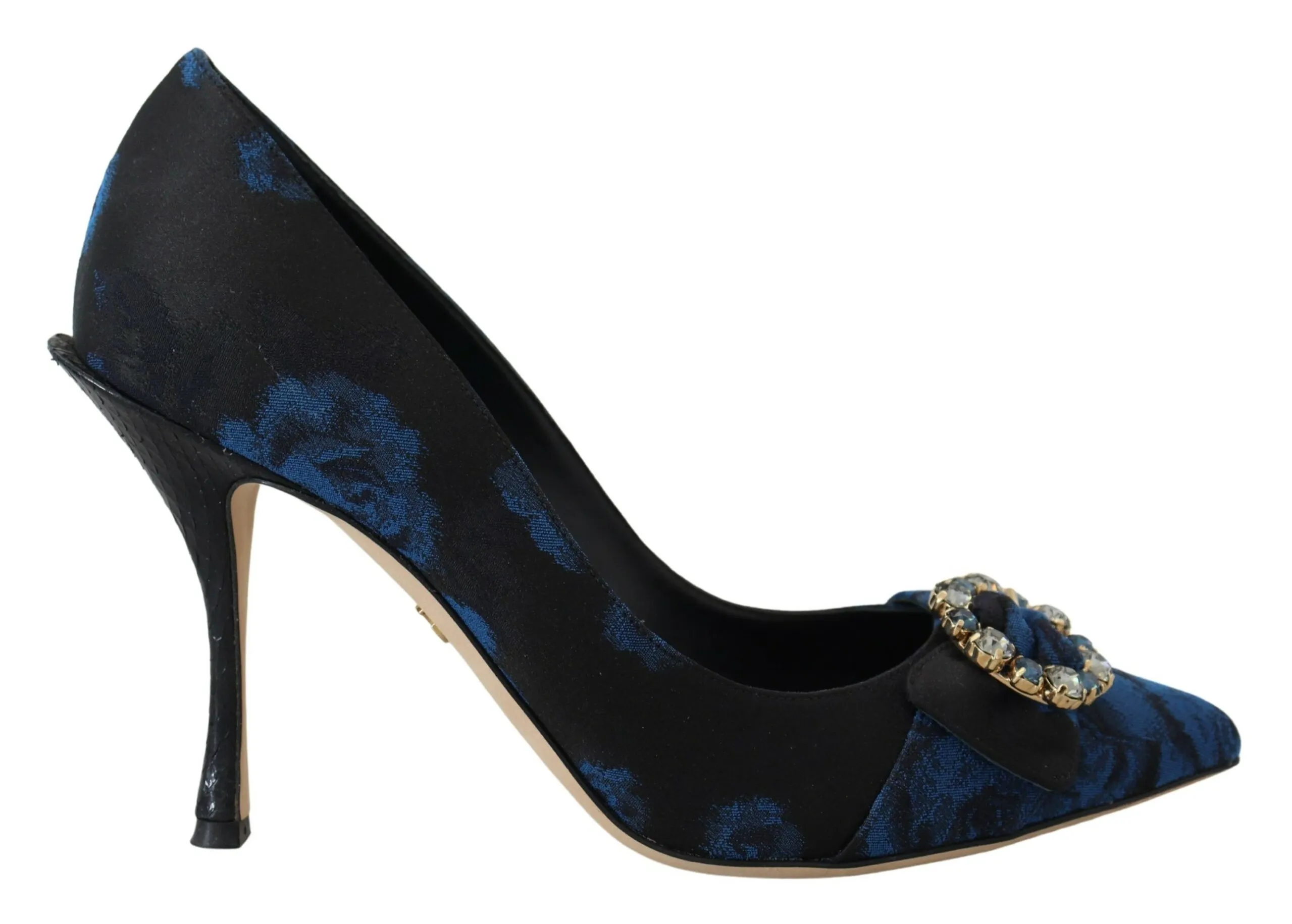Dolce & Gabbana Women's Elegant Crystal Embellished Blue Pumps