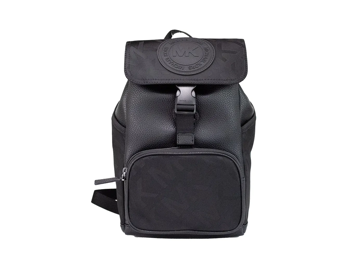 Michael Kors Women's Kent Medium Black Nylon Leather Sport Slingpack Backpack Bag