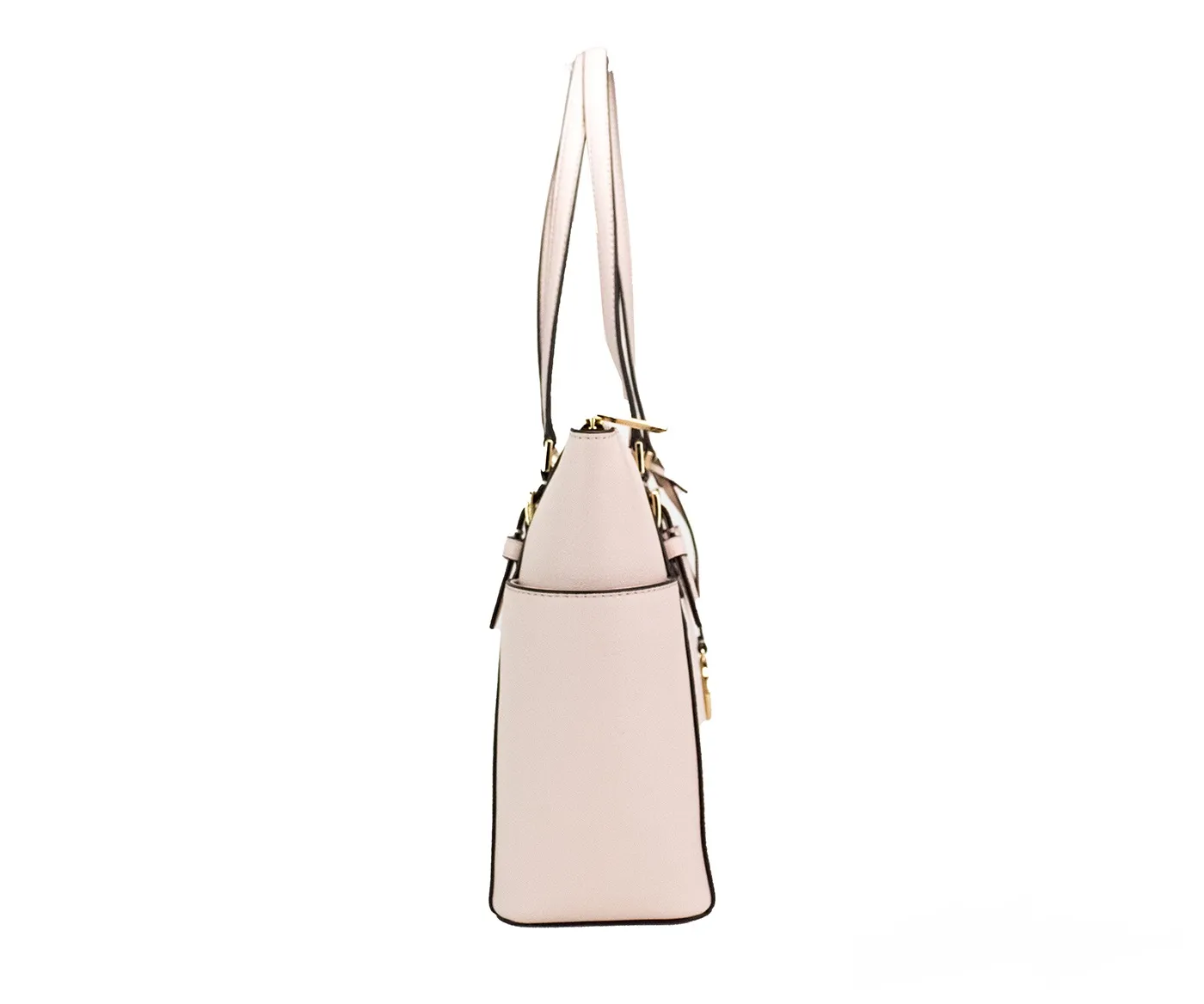 Michael Kors Women's Charlotte Large Powder Blush Signature PVC TZ Tote Bag Purse