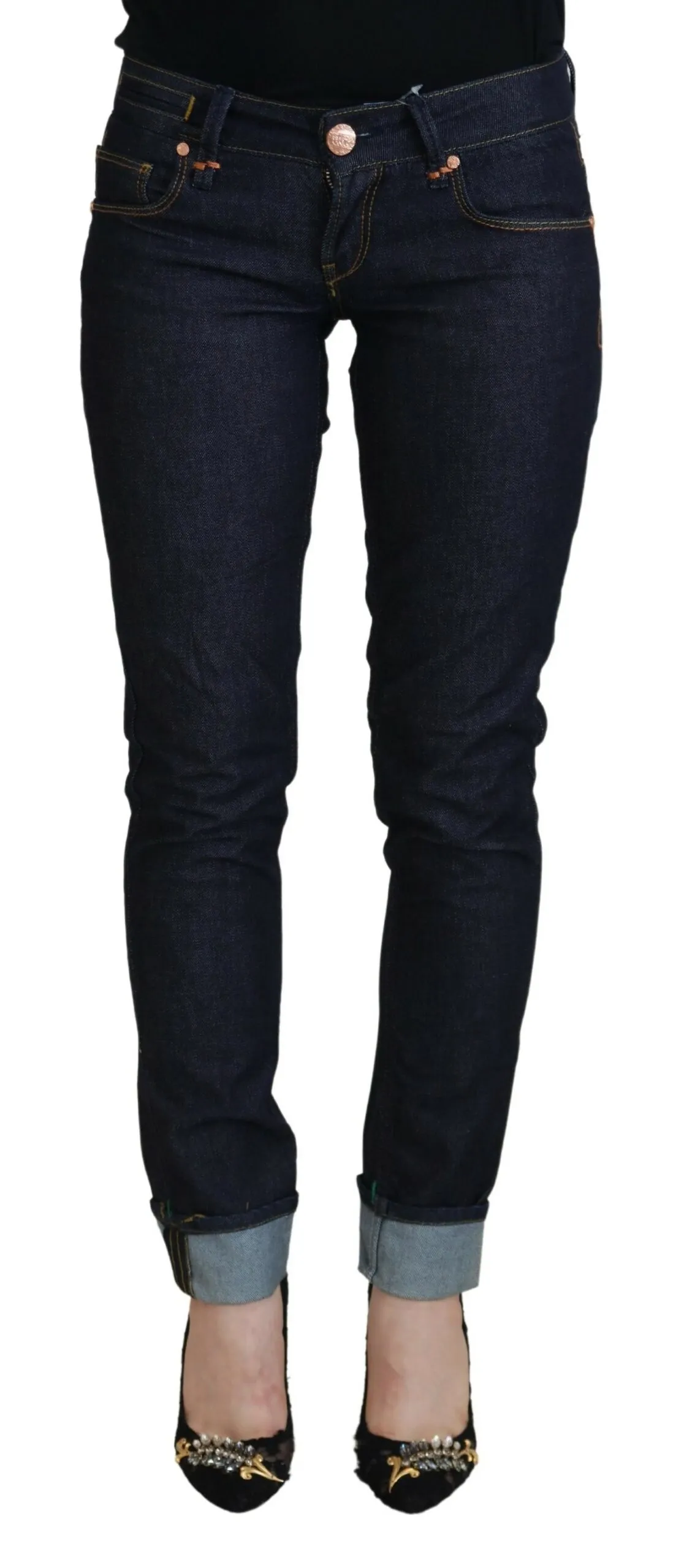 Acht Women's Chic Low Waist Skinny Denim