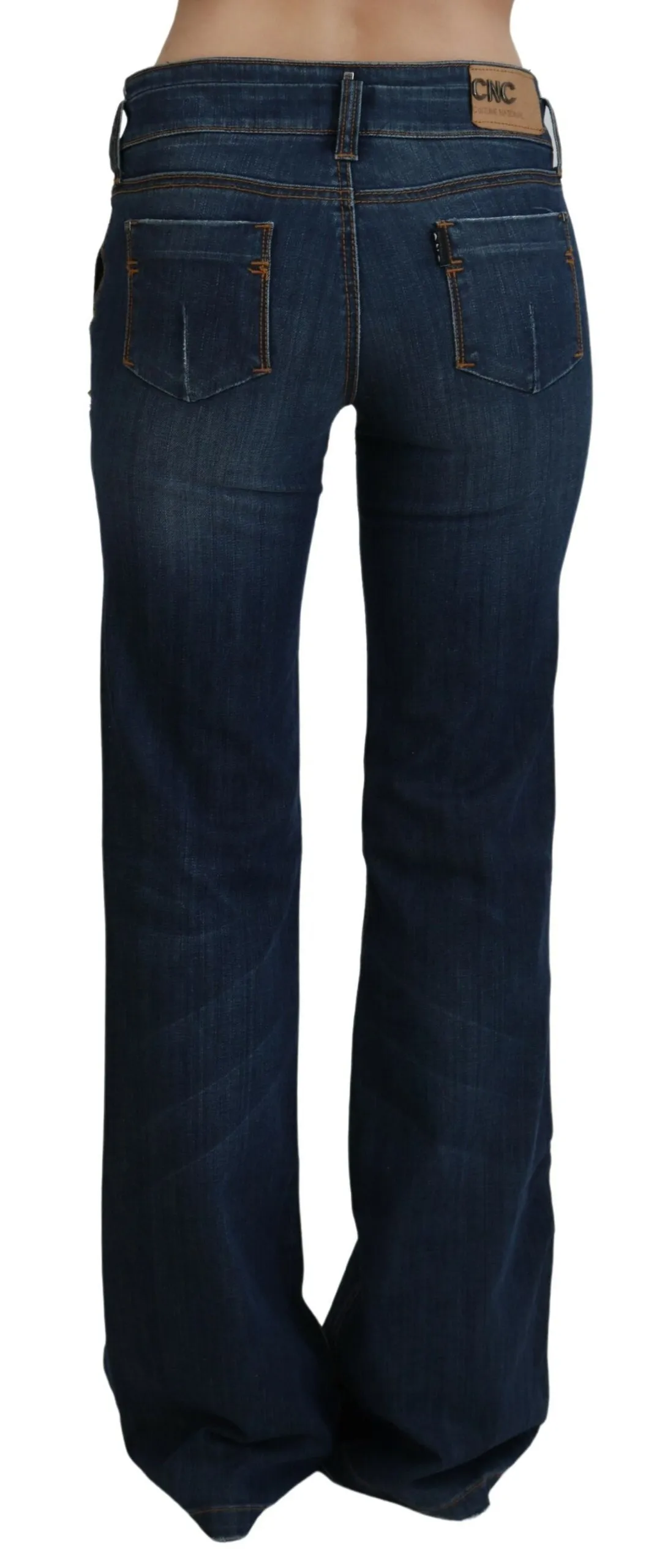 Costume National Women's Chic Flared Low Waist Denim Jeans