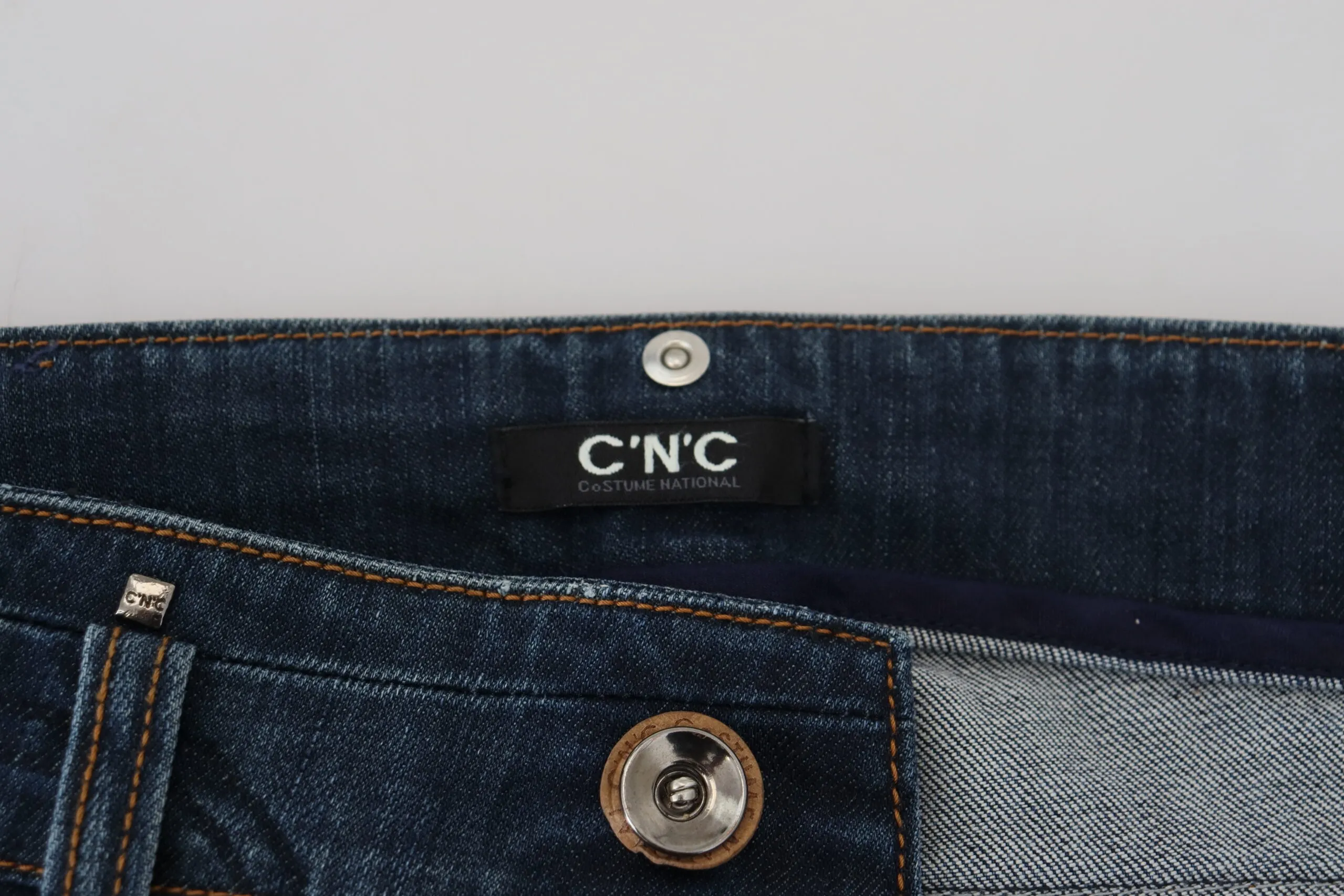 Costume National Women's Chic Flared Low Waist Denim Jeans