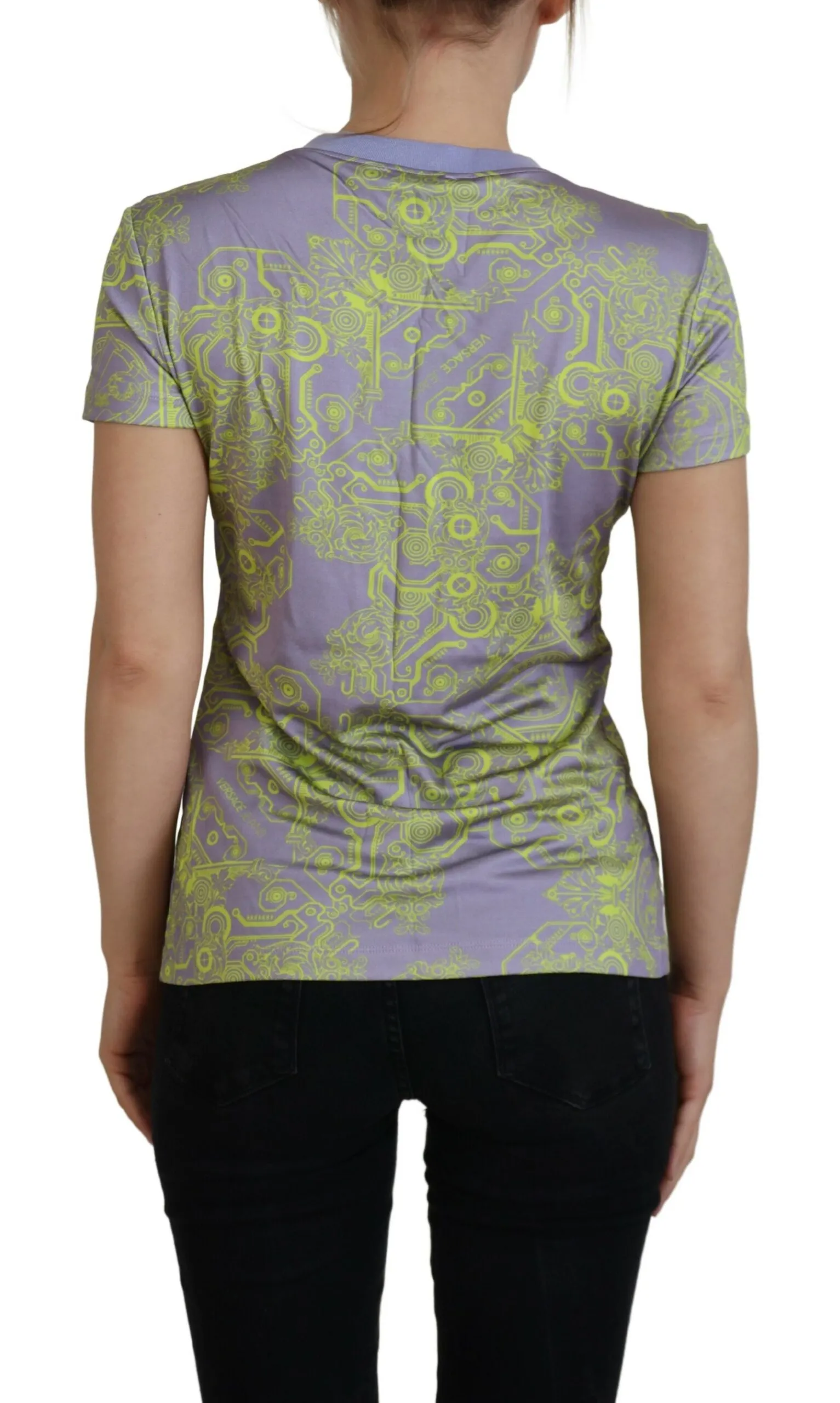 Versace Jeans Women's Glamorous Purple Graphic Tee