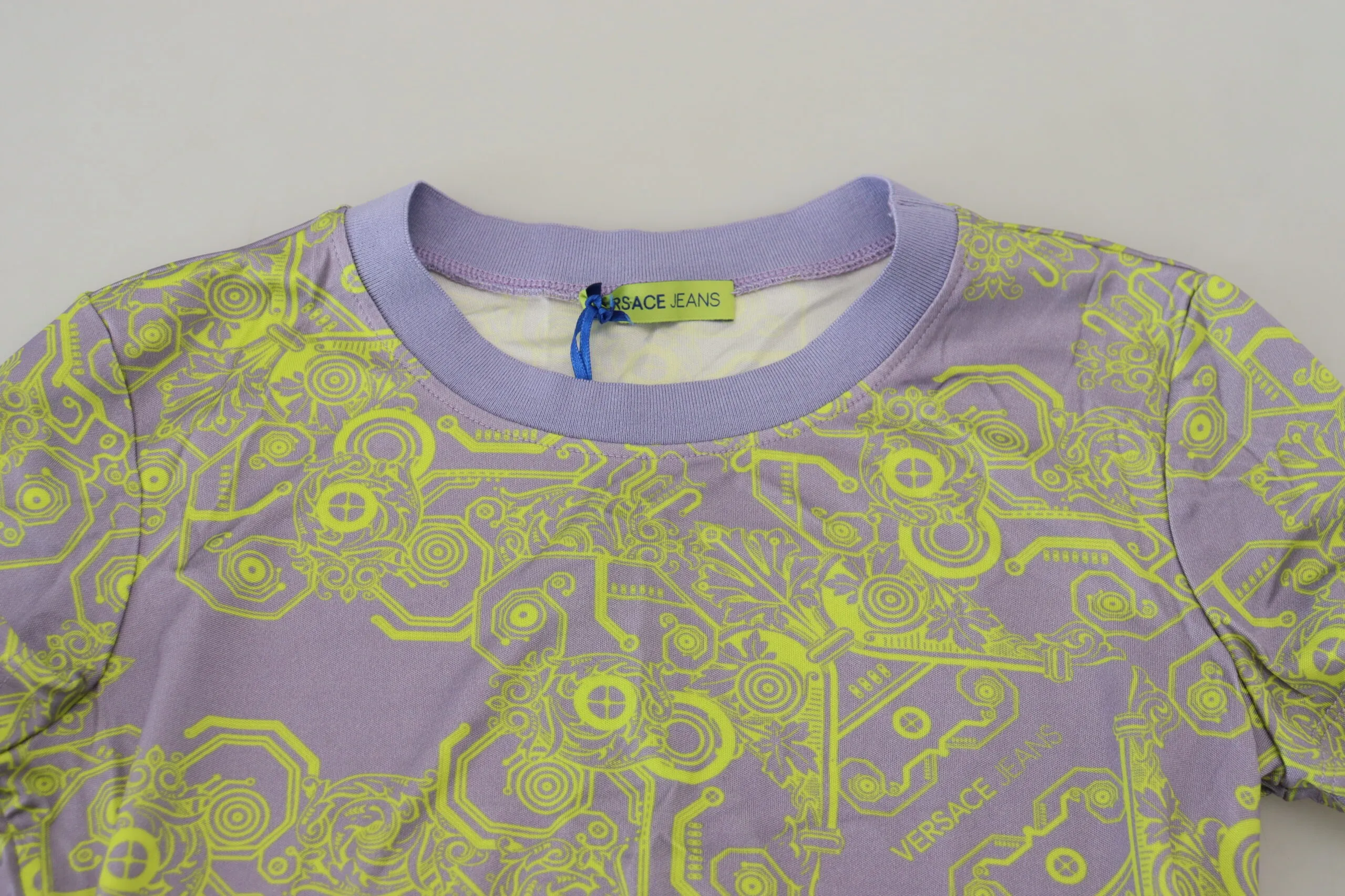 Versace Jeans Women's Glamorous Purple Graphic Tee