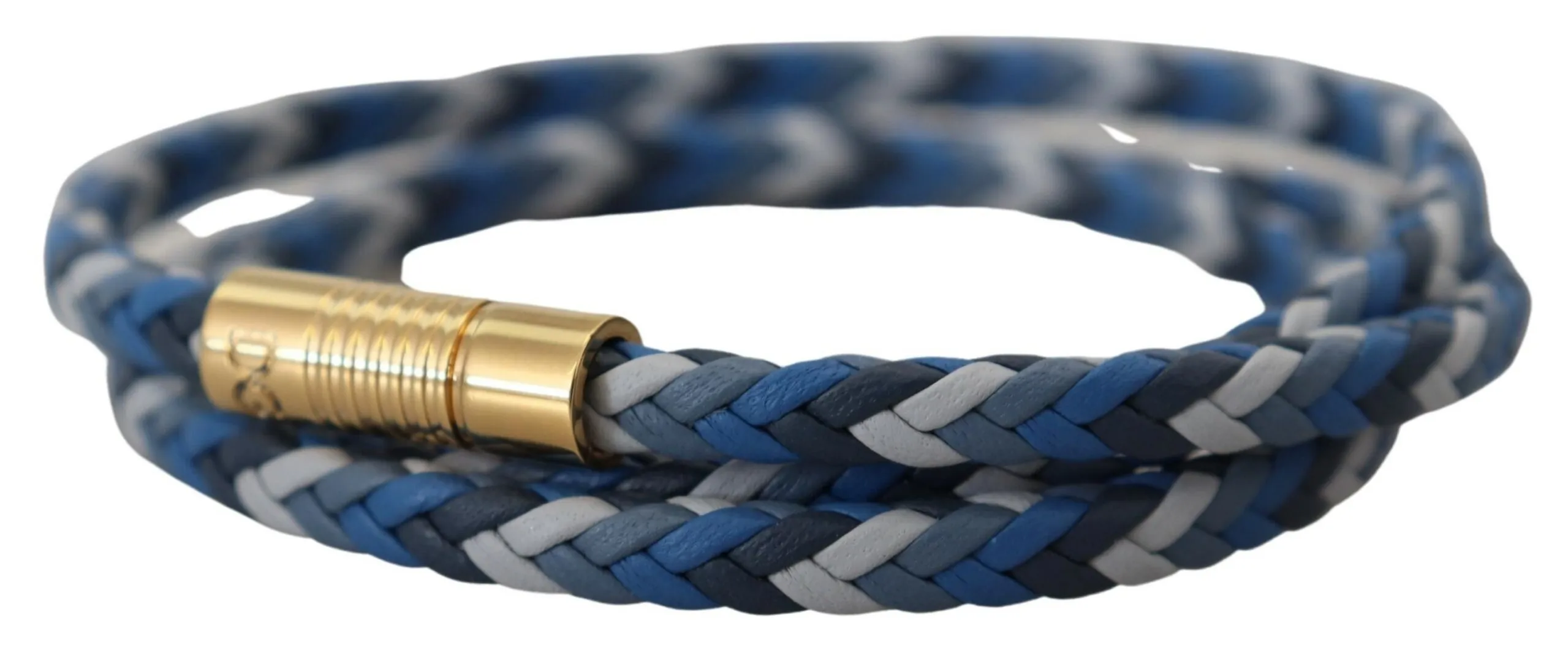 Dolce & Gabbana Men's Multicolor Leather Wrap Bracelet
