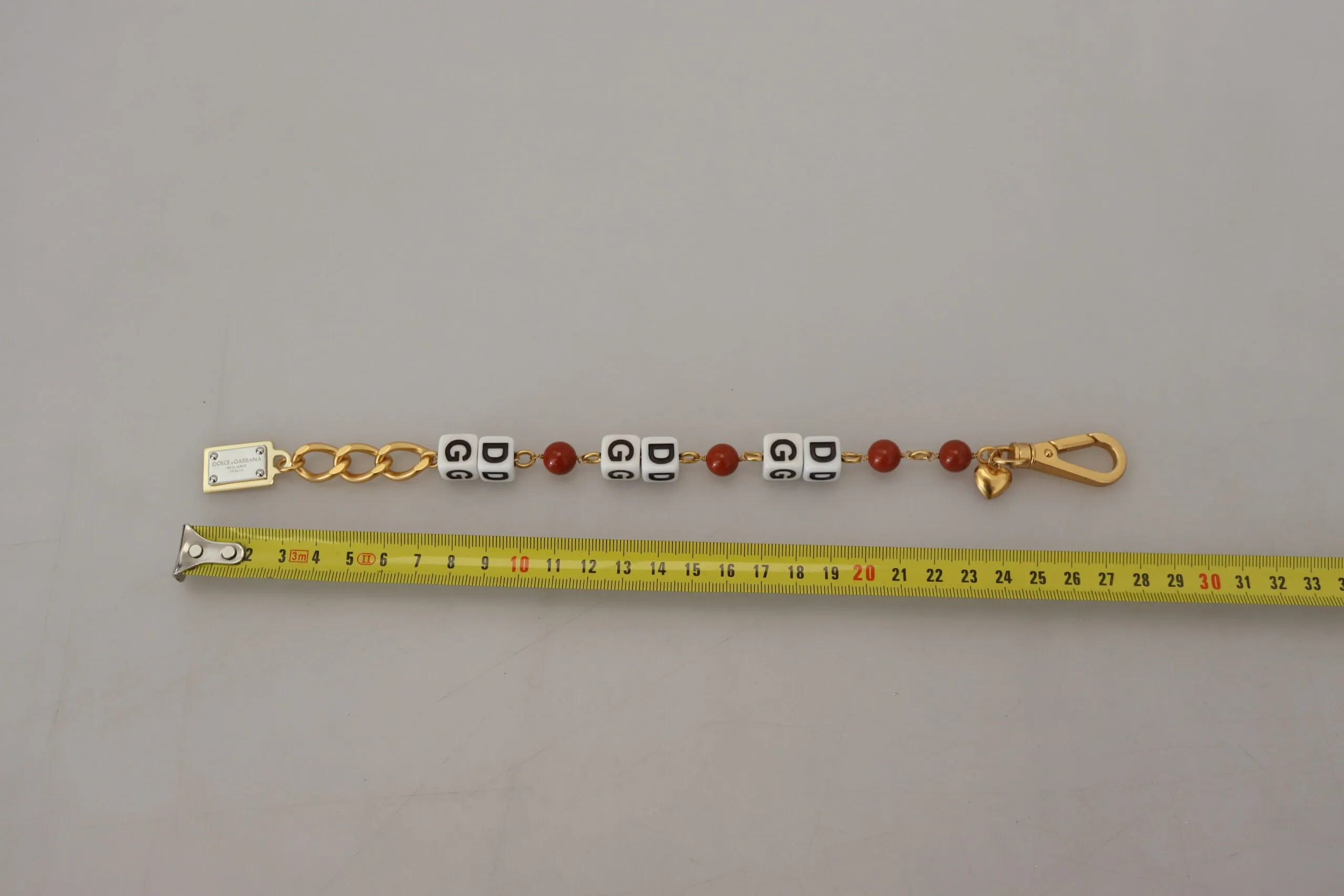 Dolce & Gabbana Women's Elegant Beaded Chain Bracelet with Multicolor Accents