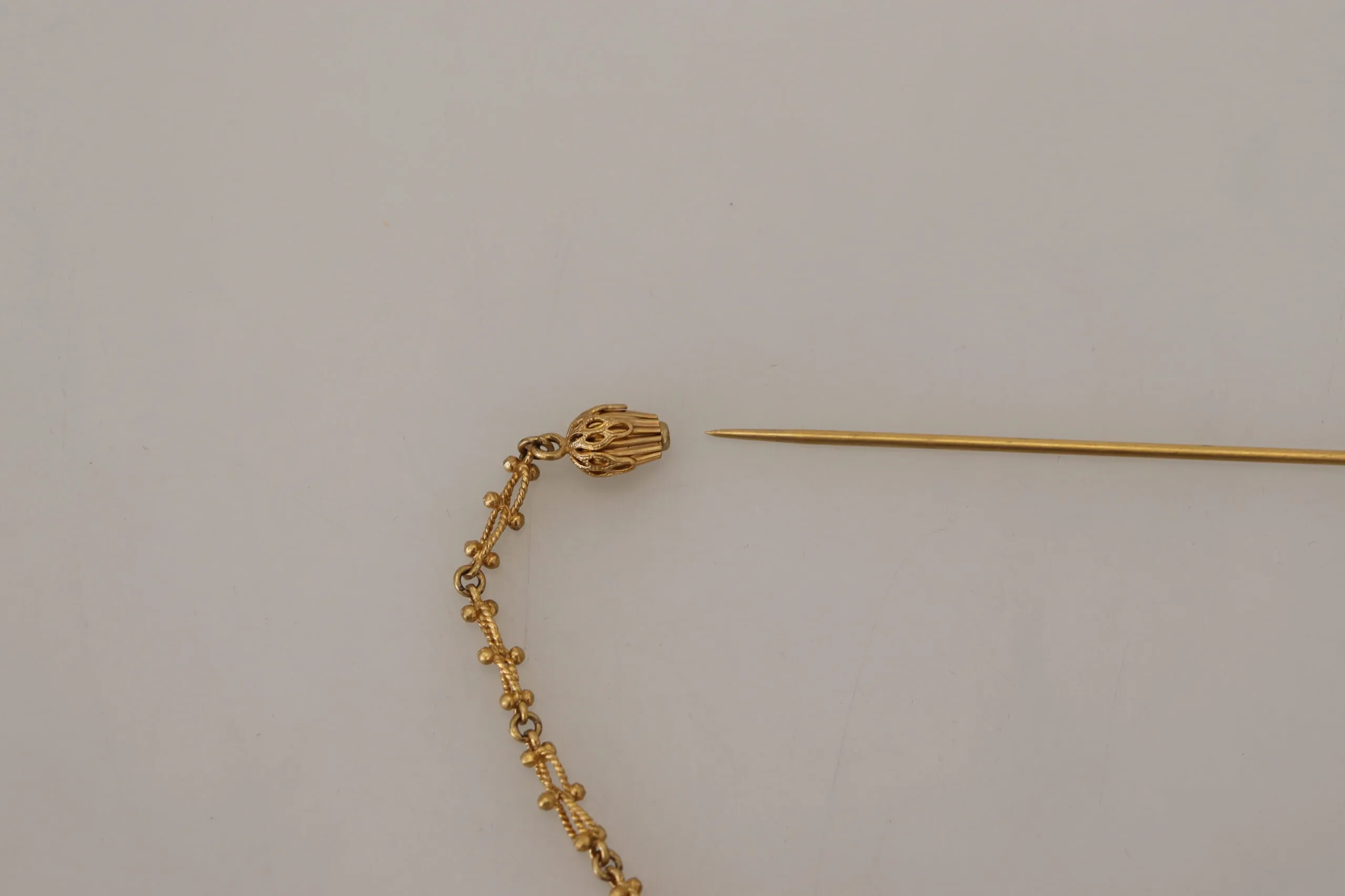 Dolce & Gabbana Women's Elegant Gold Tone Brass Brooch Pin