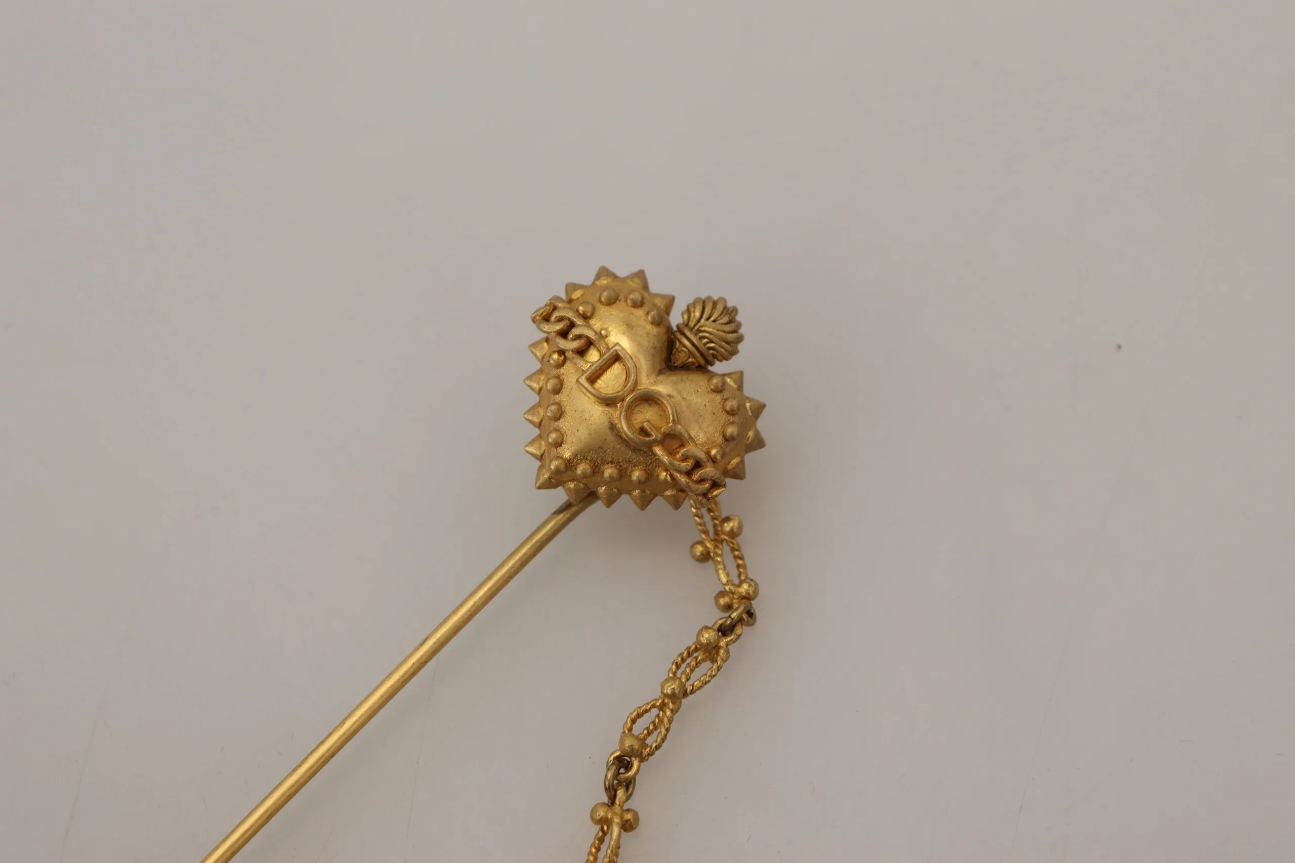 Dolce & Gabbana Women's Elegant Gold Tone Brass Brooch Pin