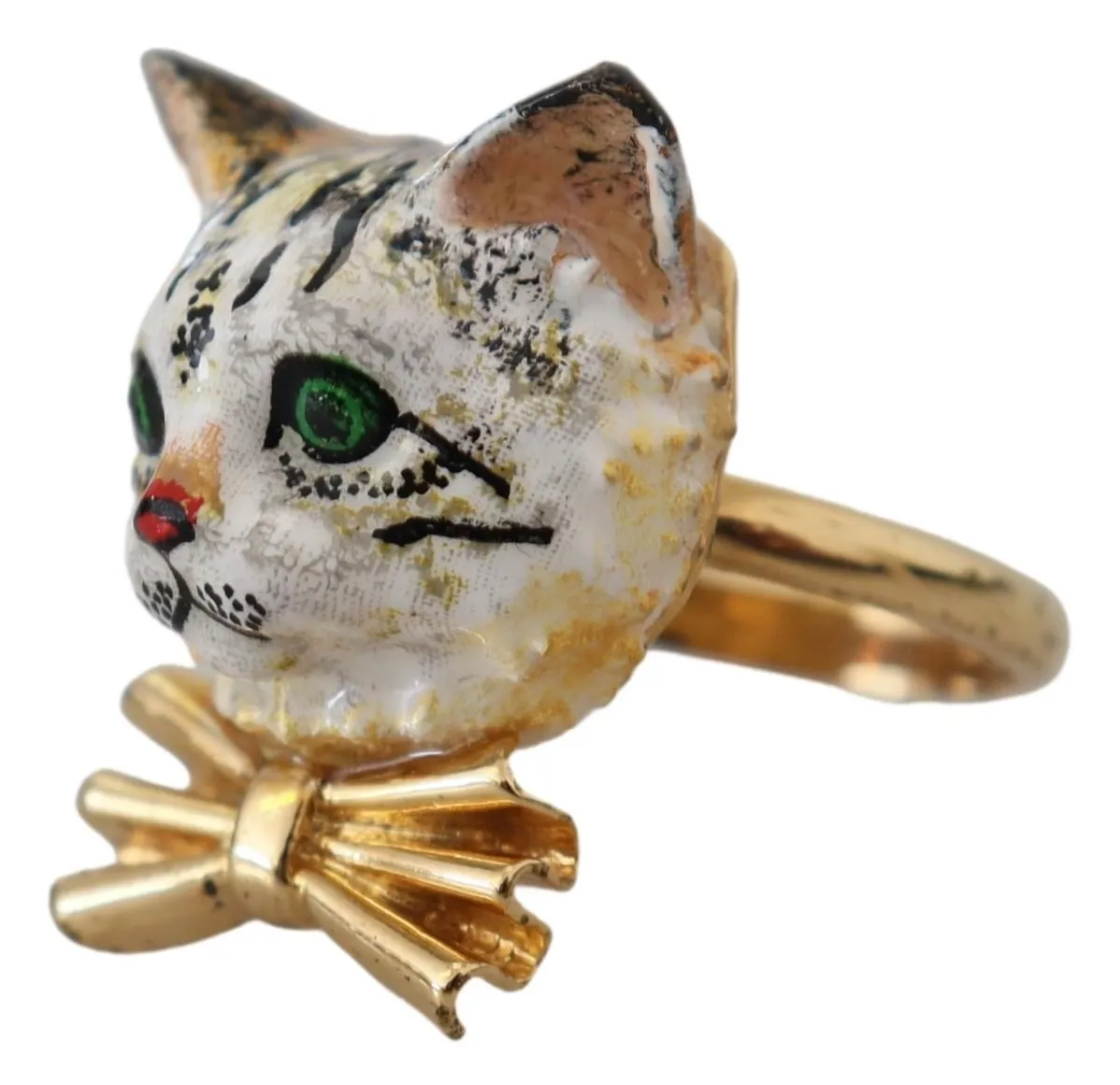 Dolce & Gabbana Women's Enchanting Feline Resin Ring