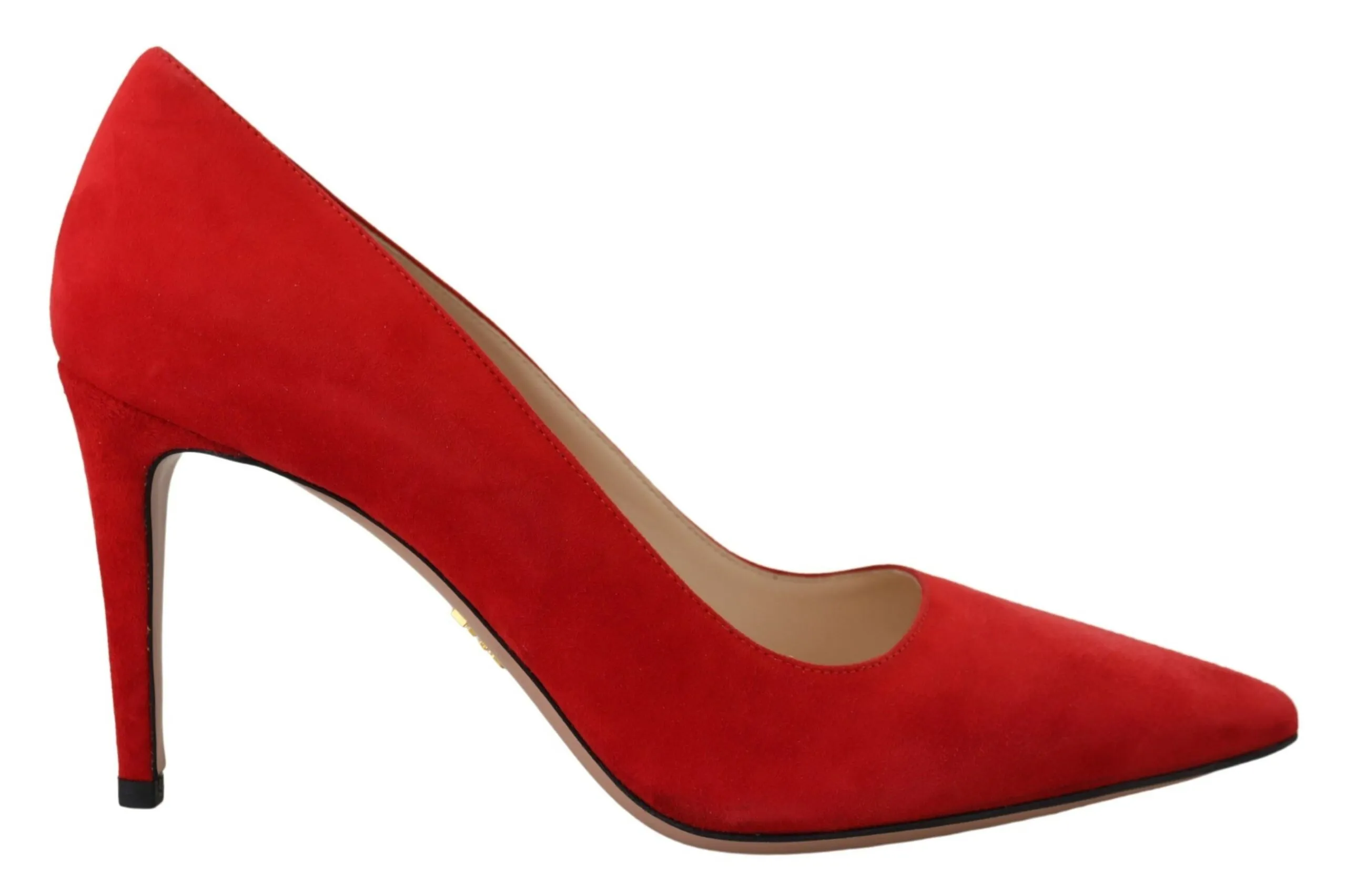 Prada Women's Red Suede Heels - Elegance Meets Comfort
