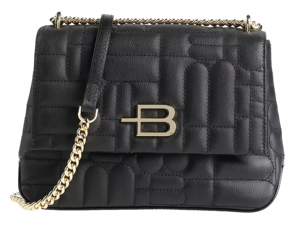 Baldinini Trend Women's Chic Black Leather Shoulder Bag