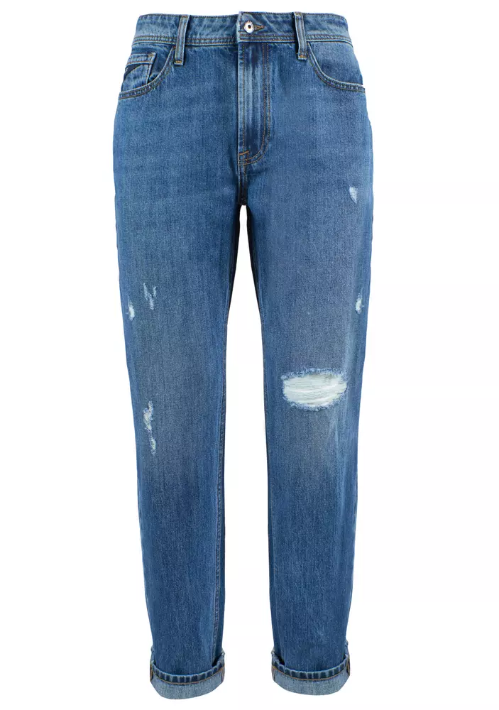 Yes Zee Men's Blue Cotton Men's Jeans