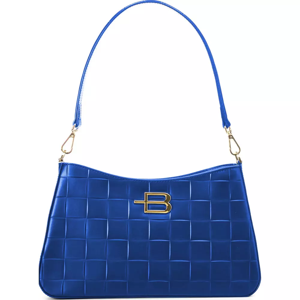Baldinini Trend Women's Elegant Light Blue Leather Shoulder Bag
