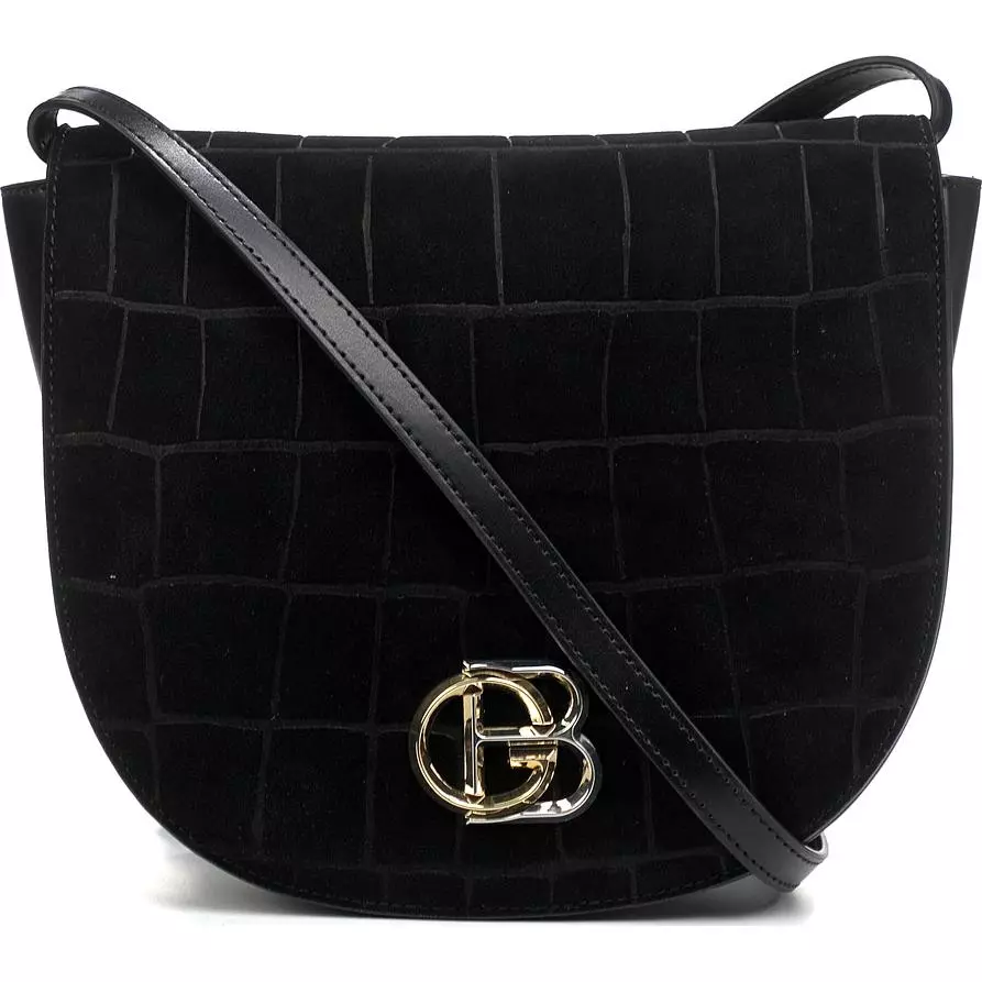 Baldinini Trend Women's Elegant Leather Crossbody Bag with Flap Closure