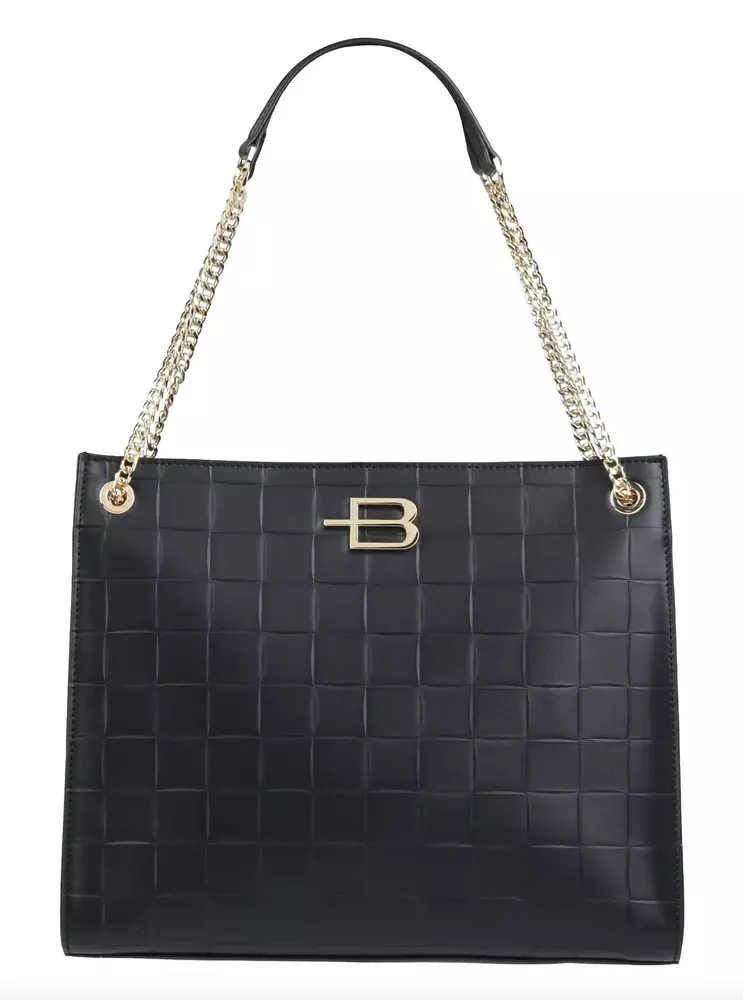 Baldinini Trend Women's Elegant Leather Chain-Strap Shoulder Bag