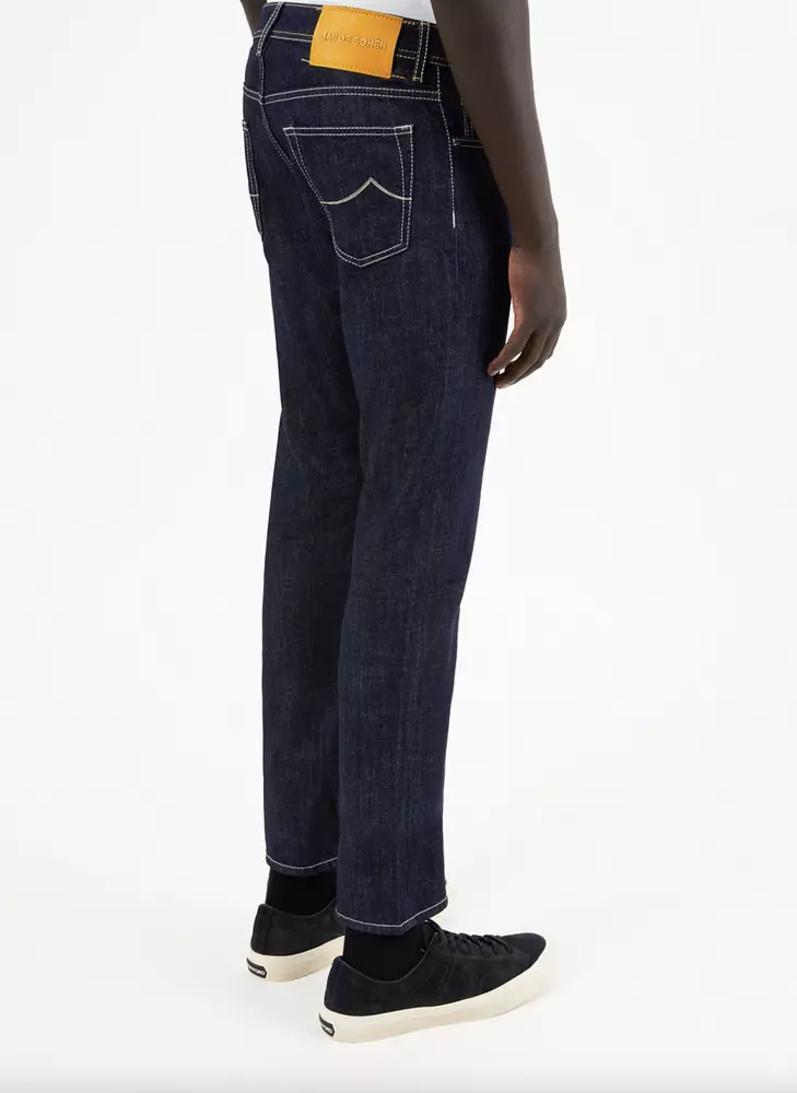 Jacob Cohen Men's Italian Crafted Bandana Detail Jeans