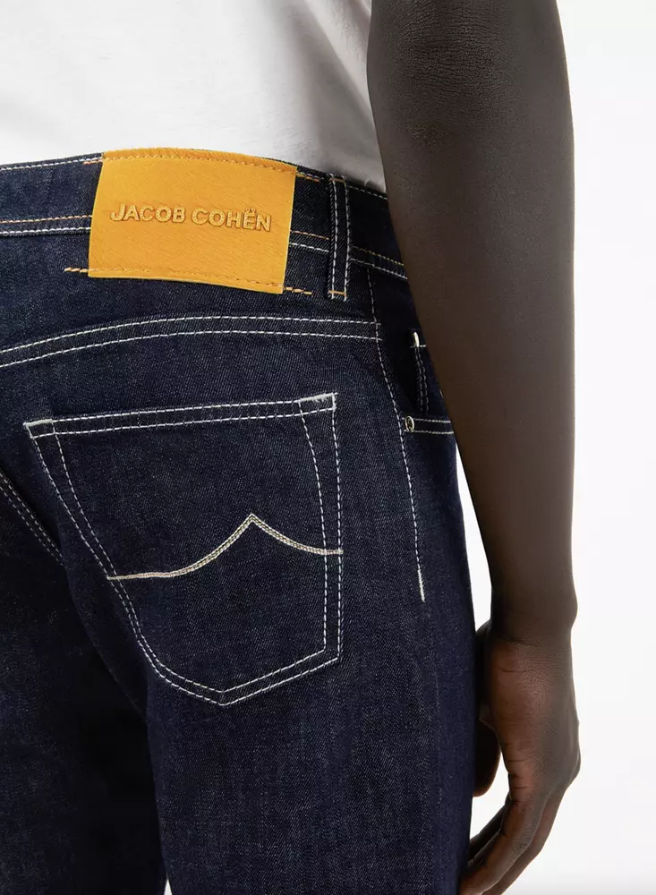 Jacob Cohen Men's Italian Crafted Bandana Detail Jeans