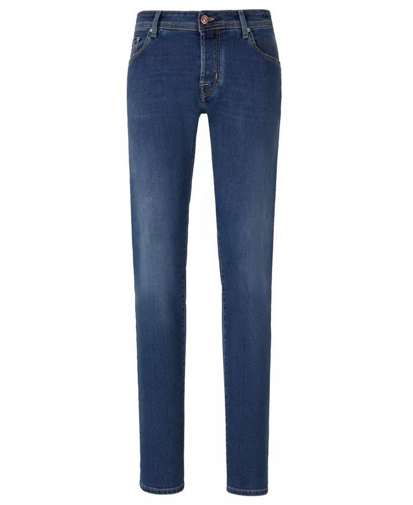 Jacob Cohen Men's Elegant Blue Bard Jeans - Embroidered Detail
