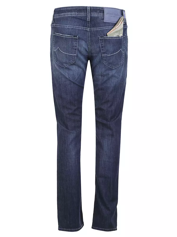 Jacob Cohen Men's Elegant Light Blue Stretch Jeans