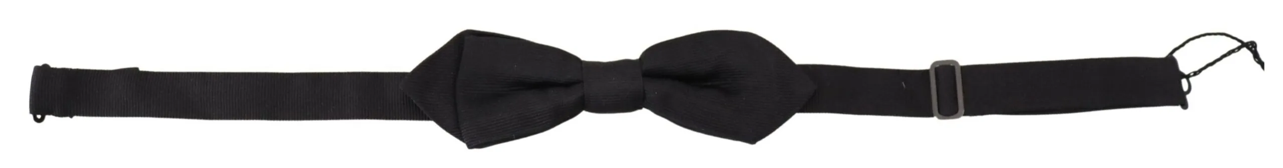 Dolce & Gabbana Men's Elegant Black Silk Bow Tie