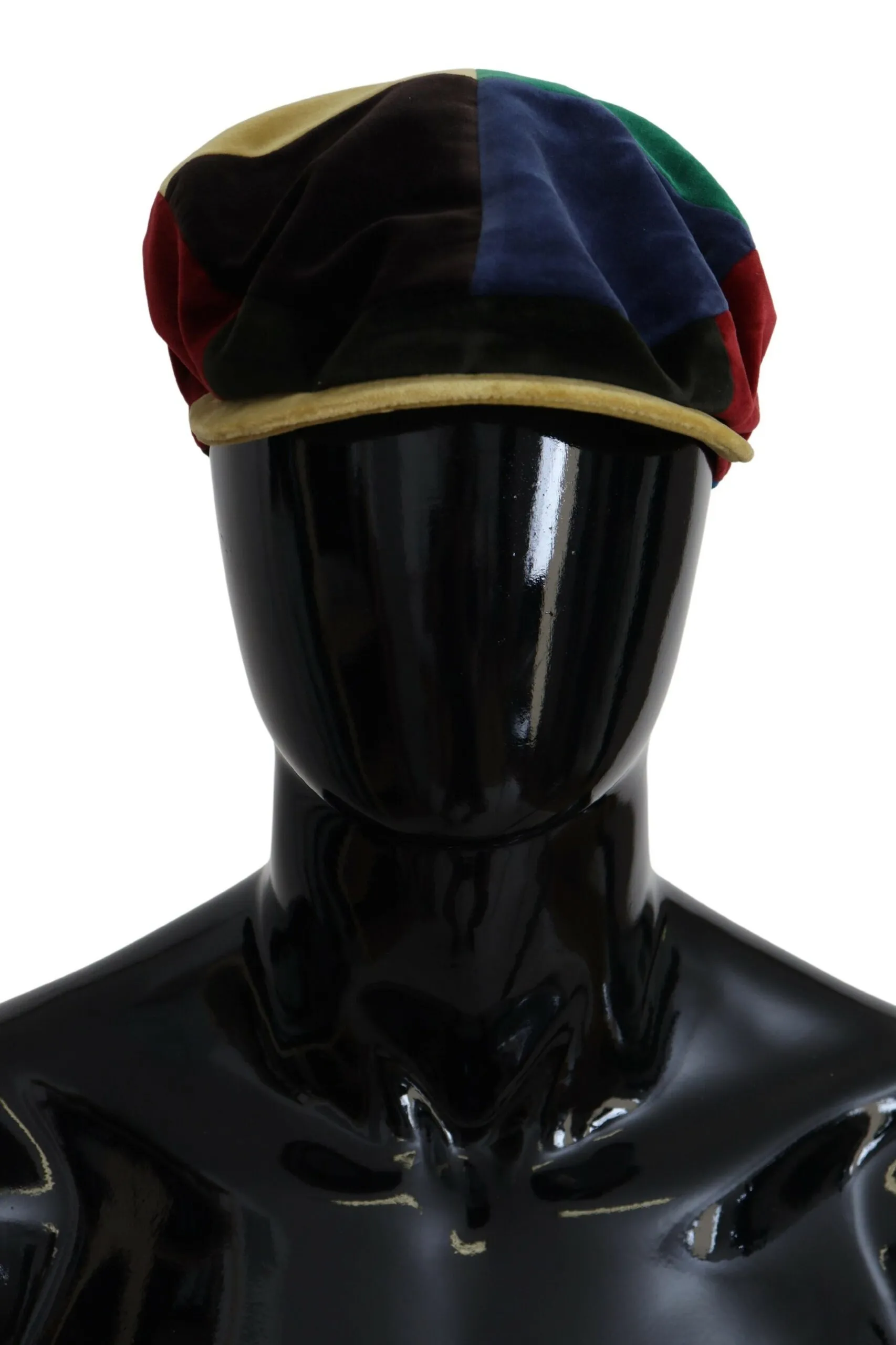 Dolce & Gabbana Men's Elegant Multicolor Cotton Newsboy Cap