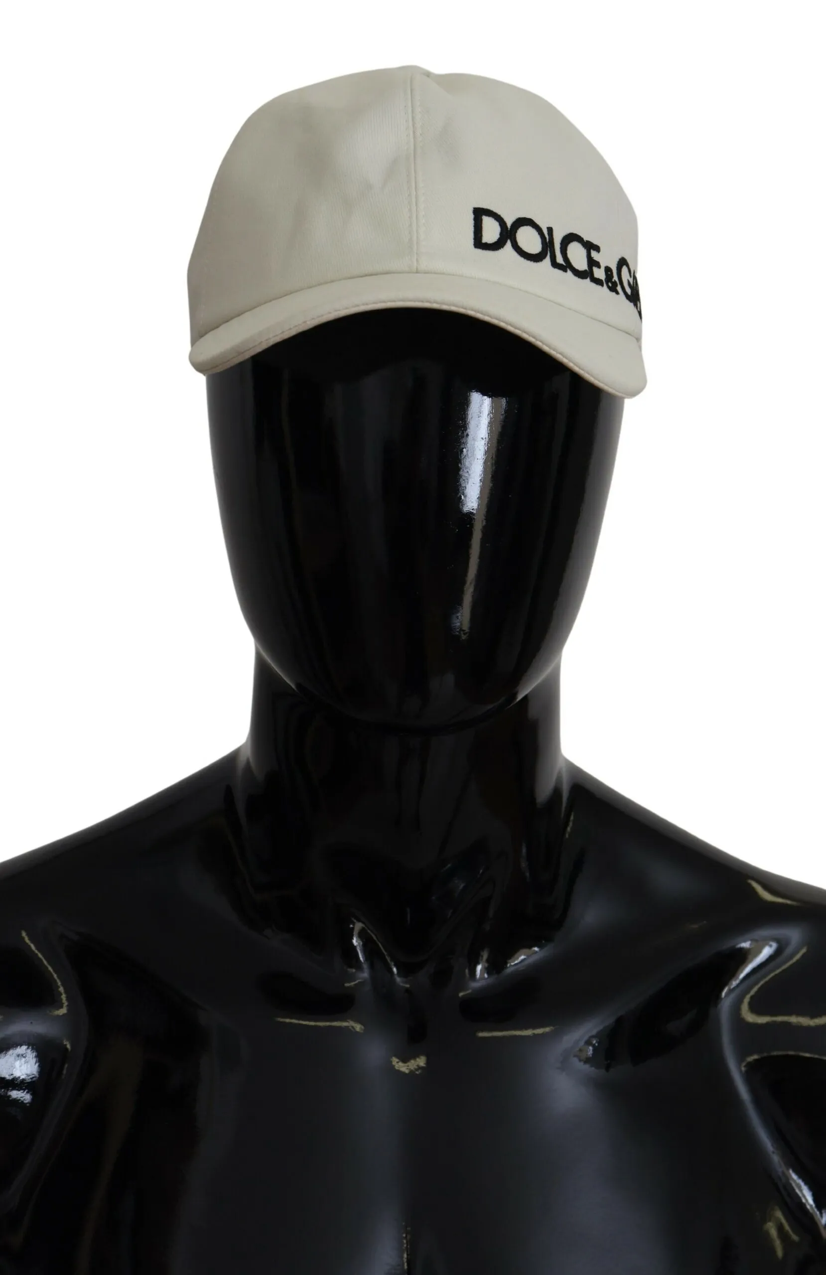 Dolce & Gabbana Men's Elegant White Cotton Blend Baseball Hat