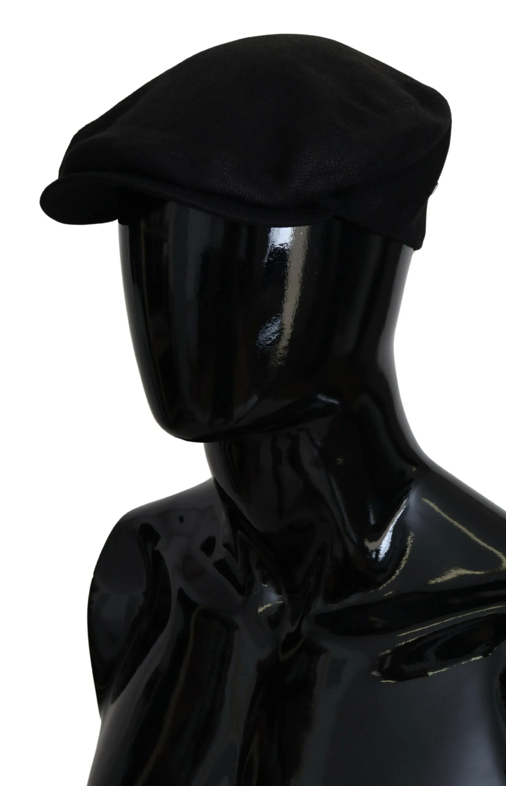 Dolce & Gabbana Men's Elegant Black Newsboy Hat