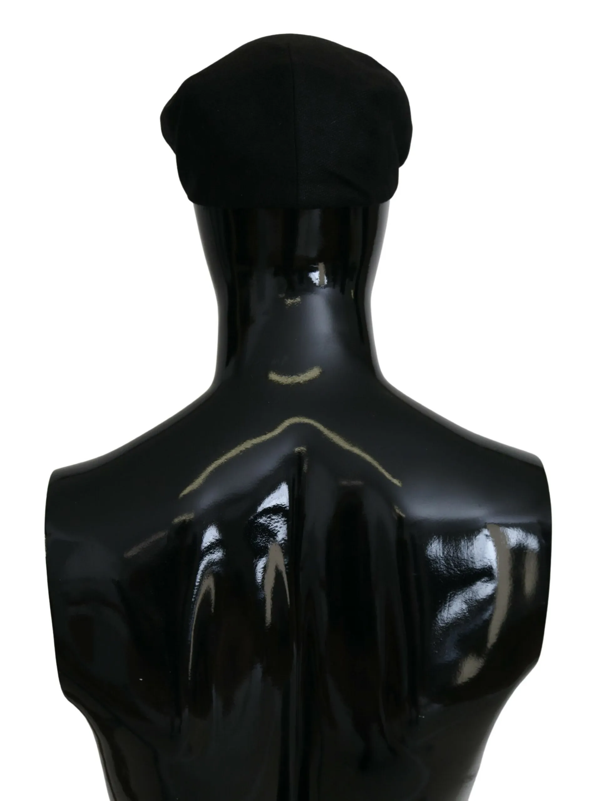 Dolce & Gabbana Men's Elegant Black Newsboy Hat