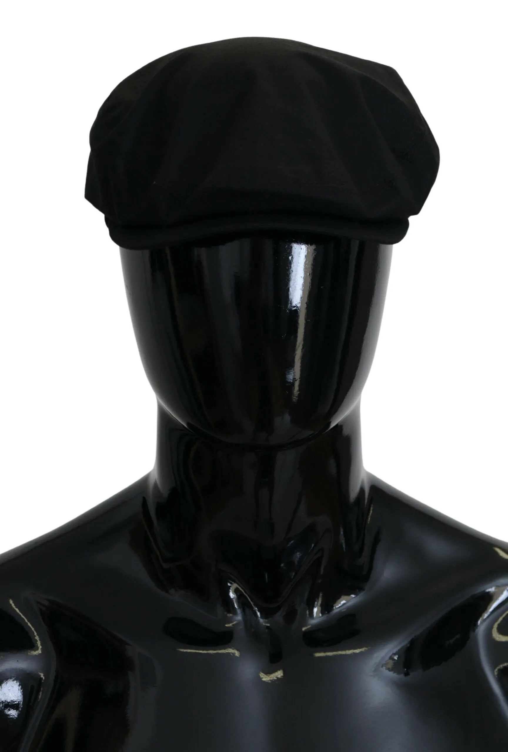 Dolce & Gabbana Men's Elegant Black Newsboy Cap