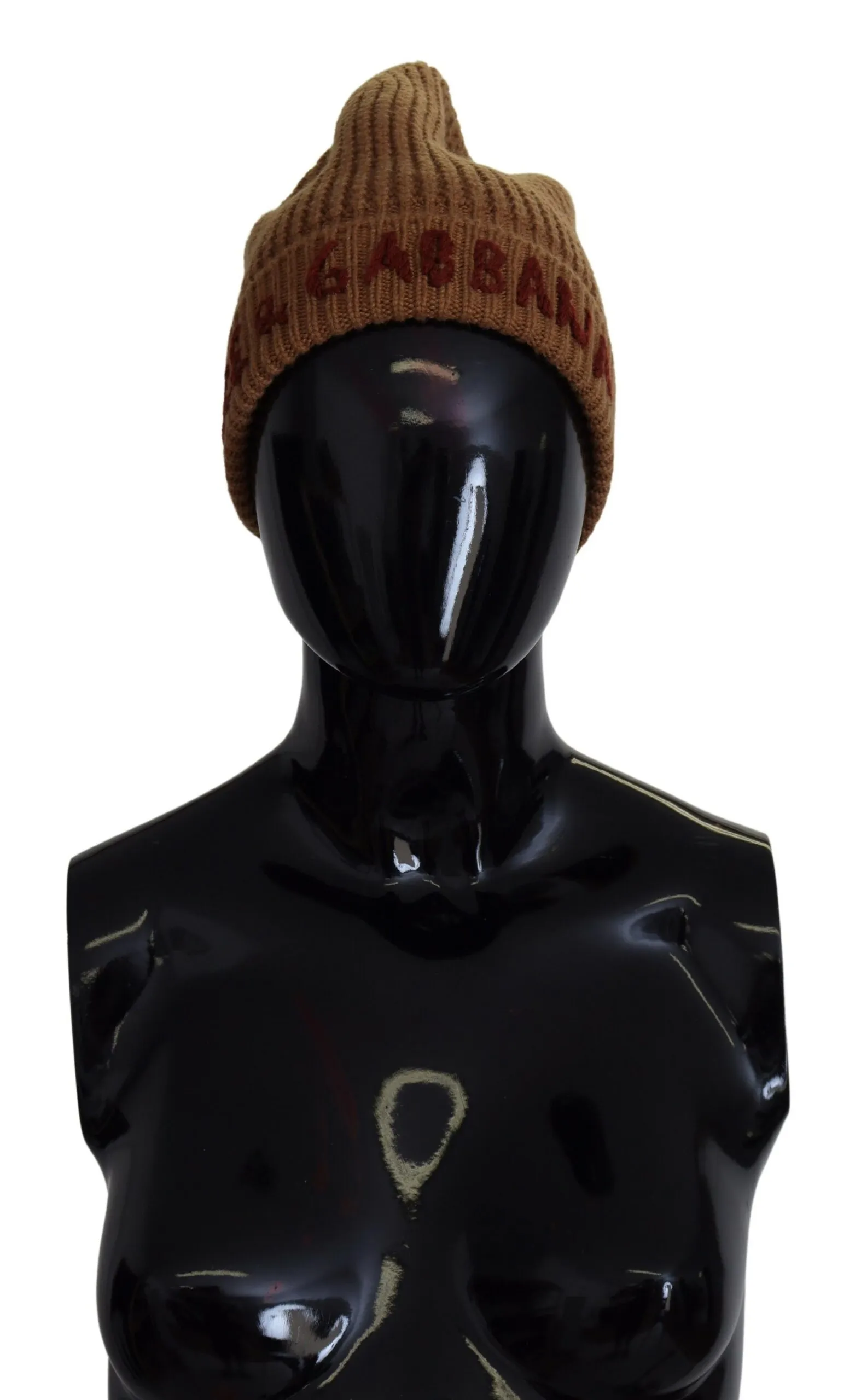 Dolce & Gabbana Women's Elegant Cashmere Knit Beanie - Classic Brown