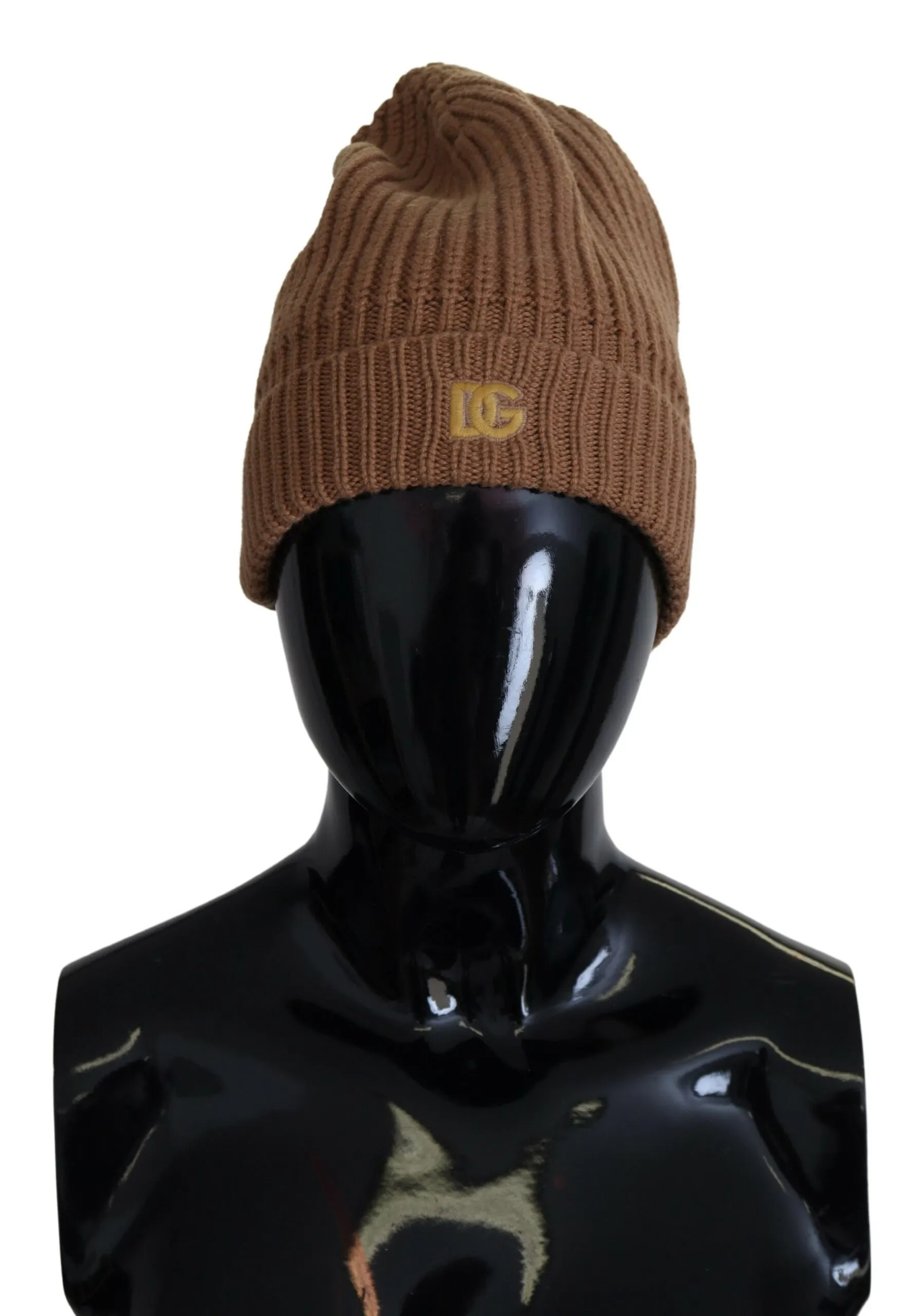 Dolce & Gabbana Women's Elegant Brown Cashmere Beanie Hat