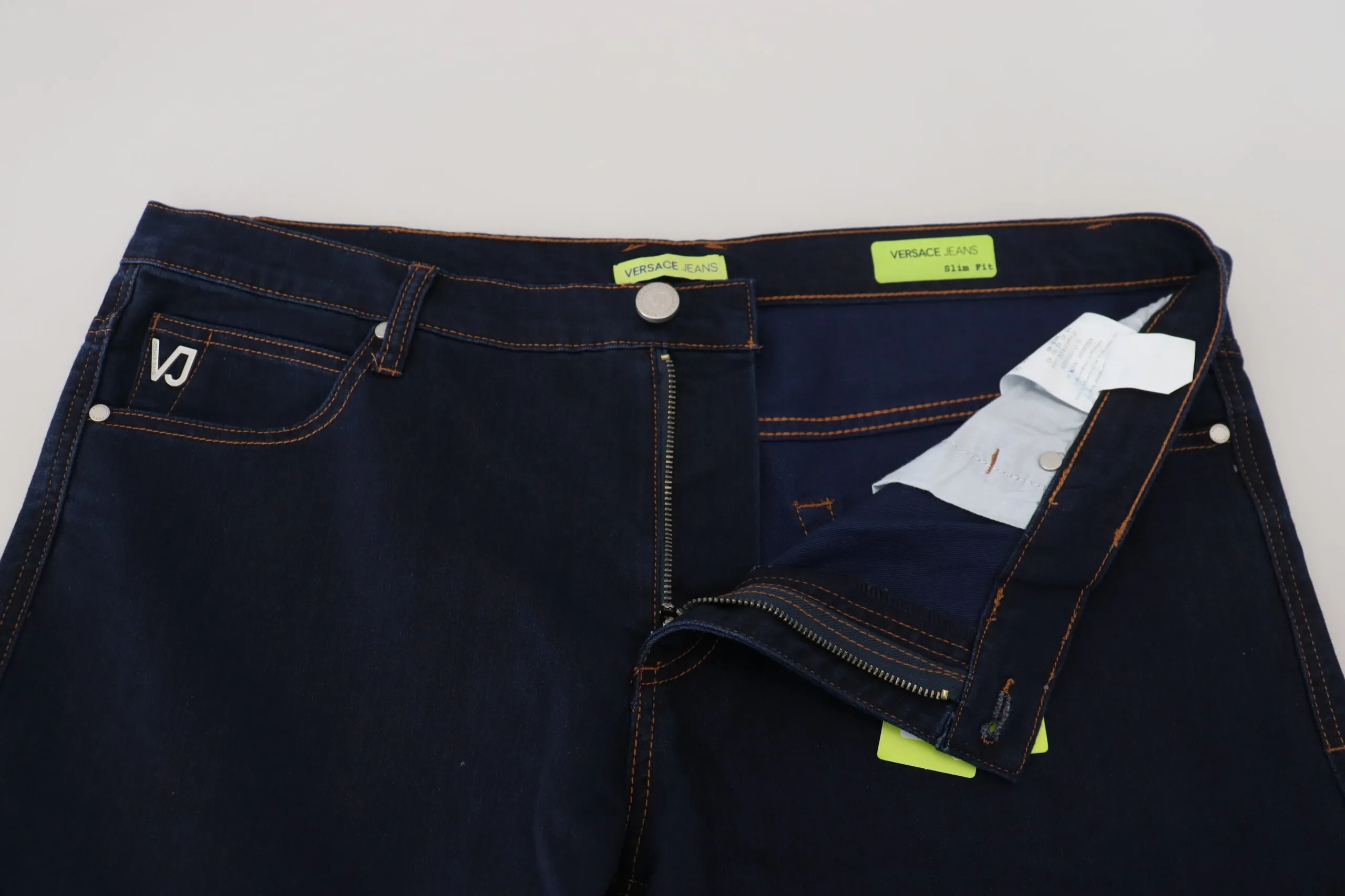 Versace Jeans Men's Elegant Dark Blue Straight Fit Denim