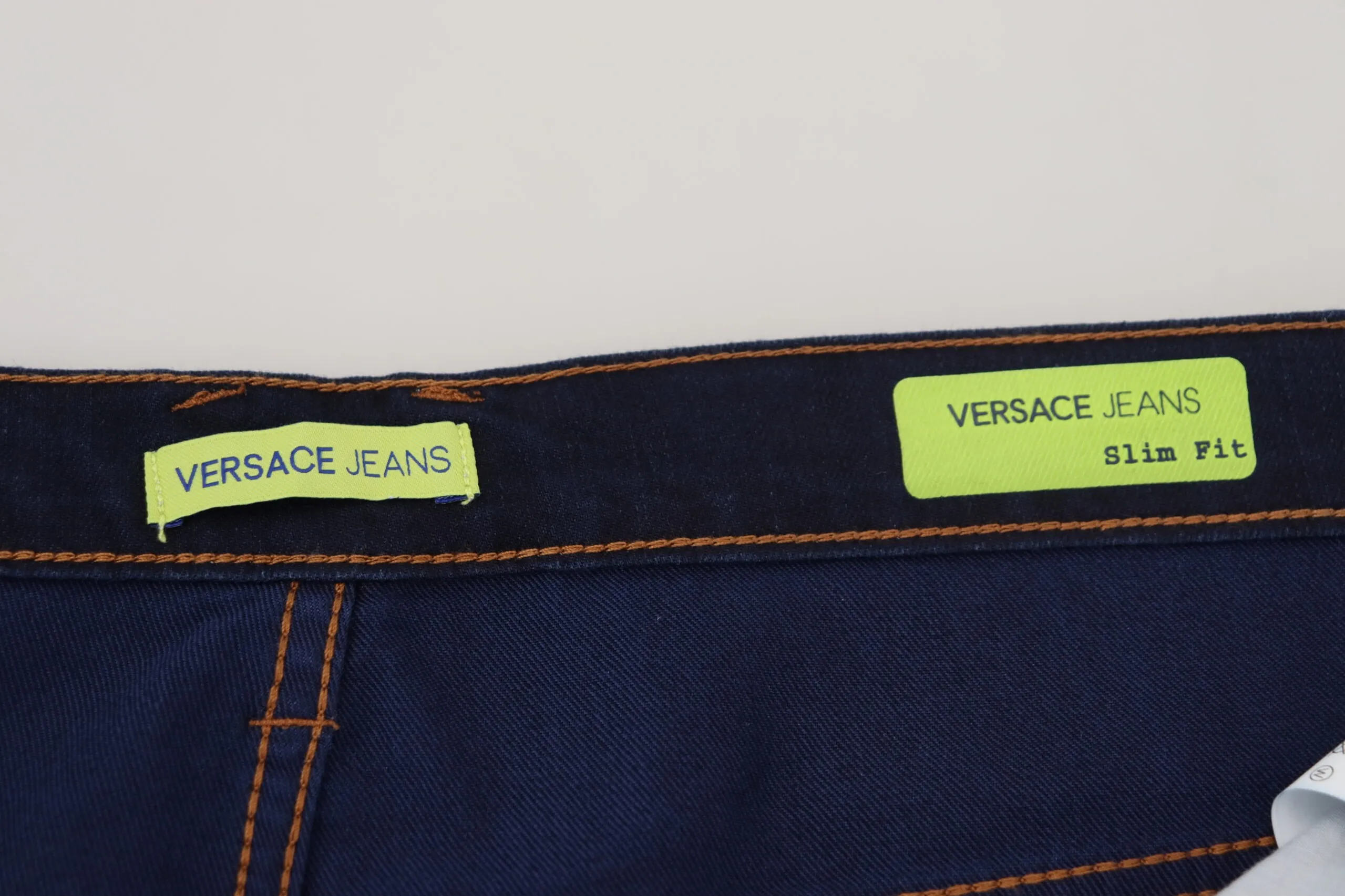Versace Jeans Men's Elegant Dark Blue Straight Fit Denim