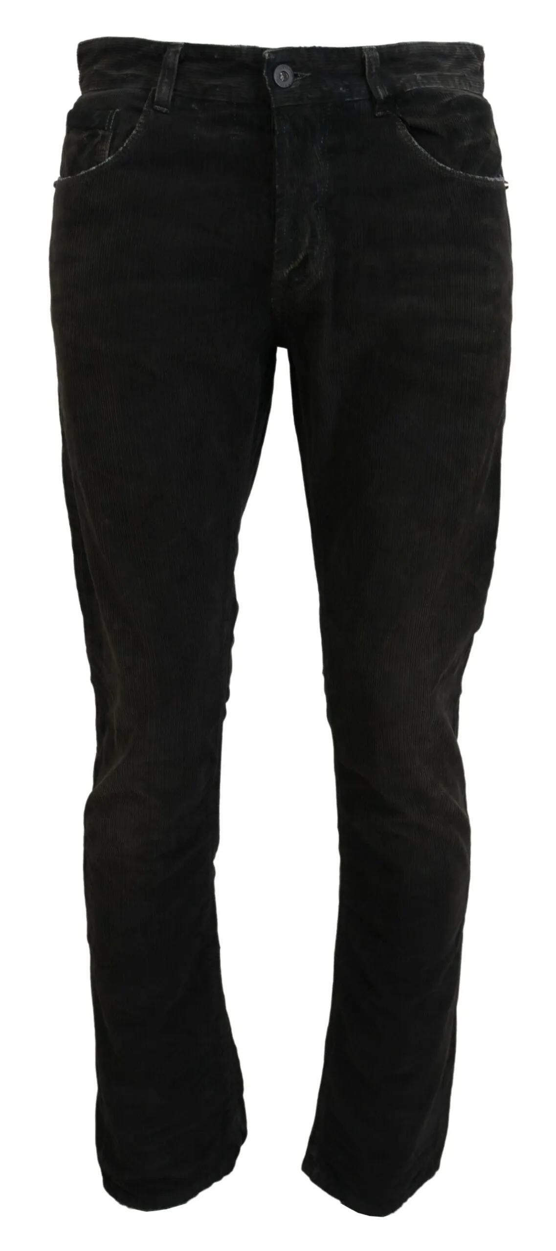Costume National Men's Stylish Gray Corduroy Denim Jeans
