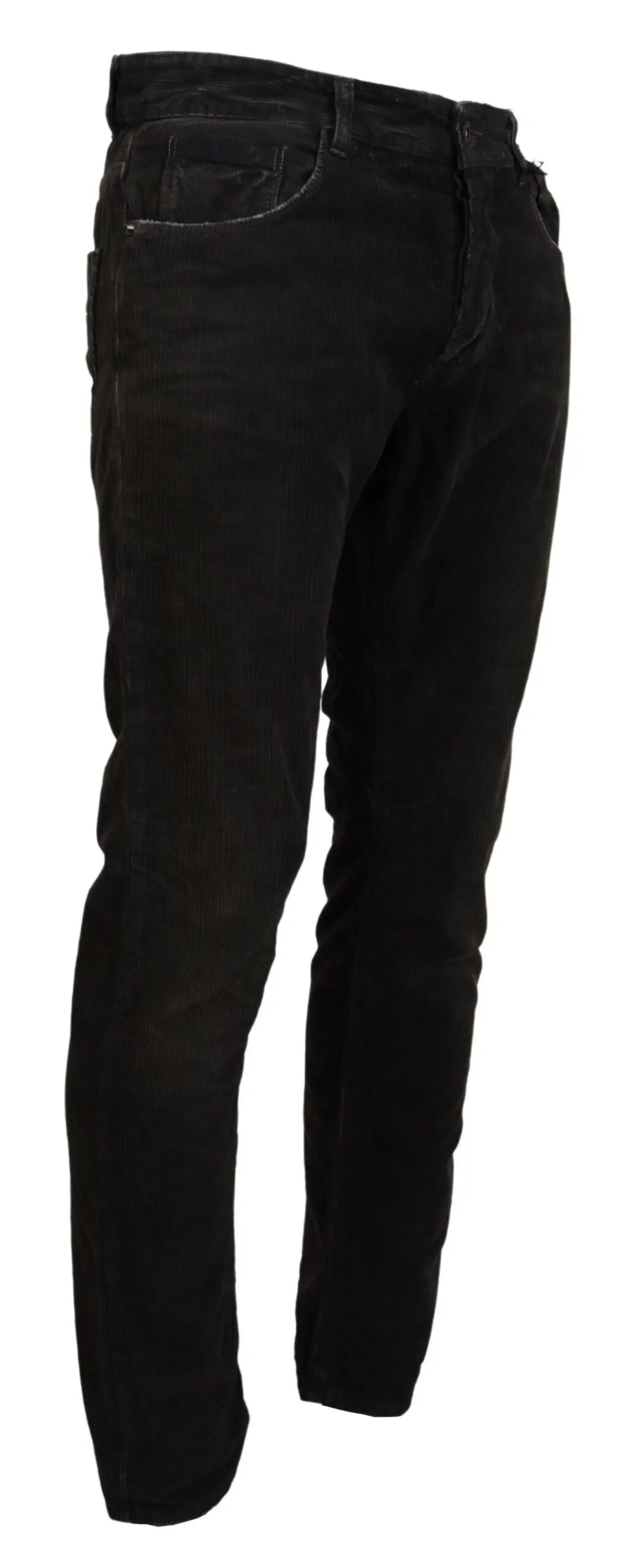 Costume National Men's Stylish Gray Corduroy Denim Jeans