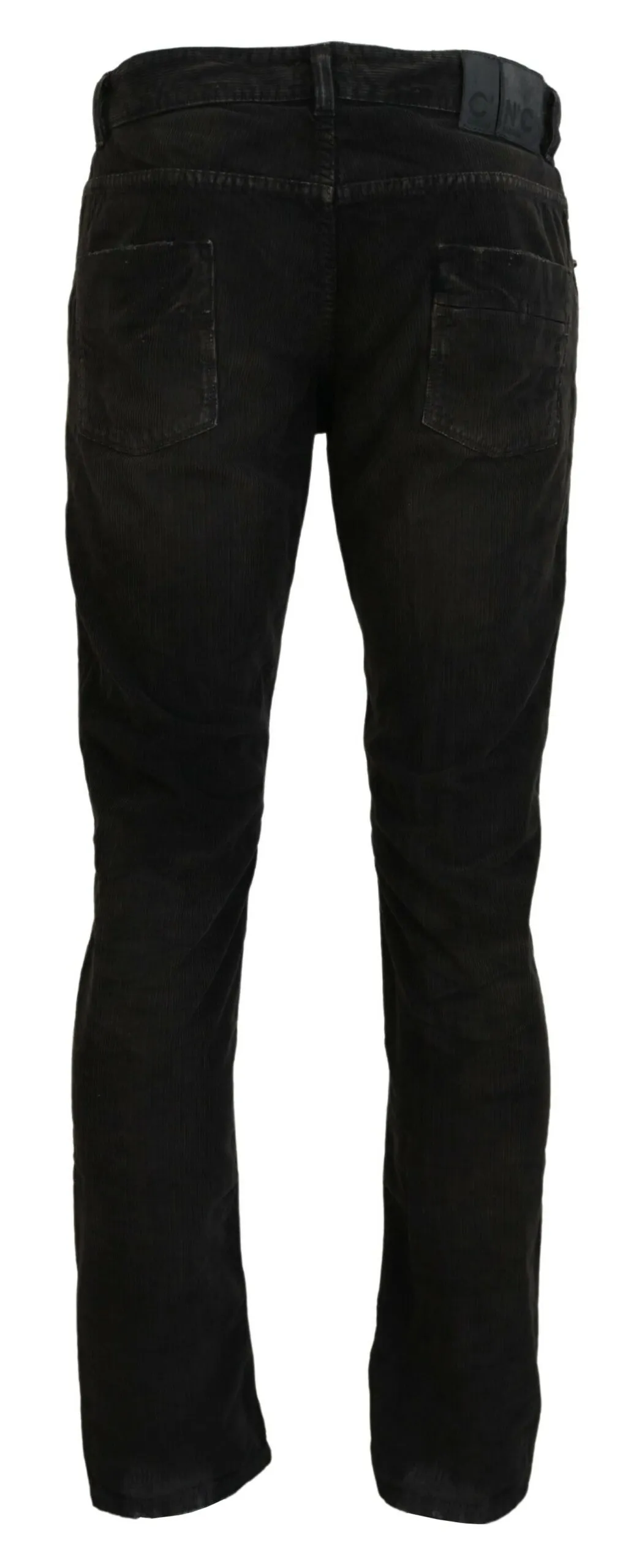 Costume National Men's Stylish Gray Corduroy Denim Jeans