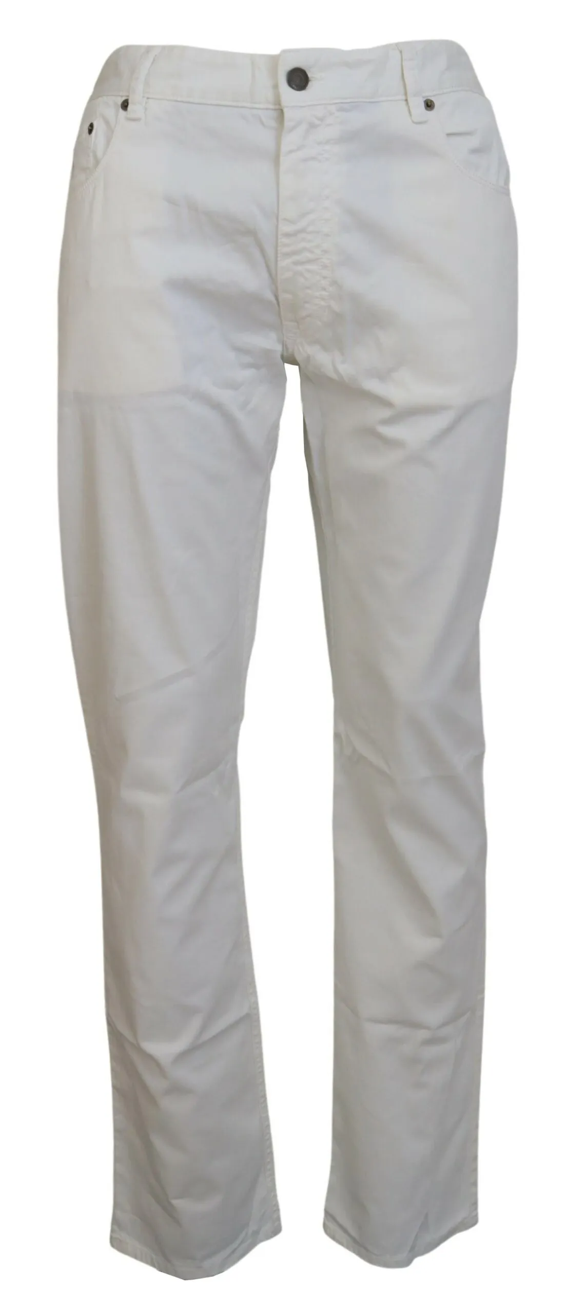Ralph Lauren Men's Elegant Ivory Straight-Fit Denim Jeans