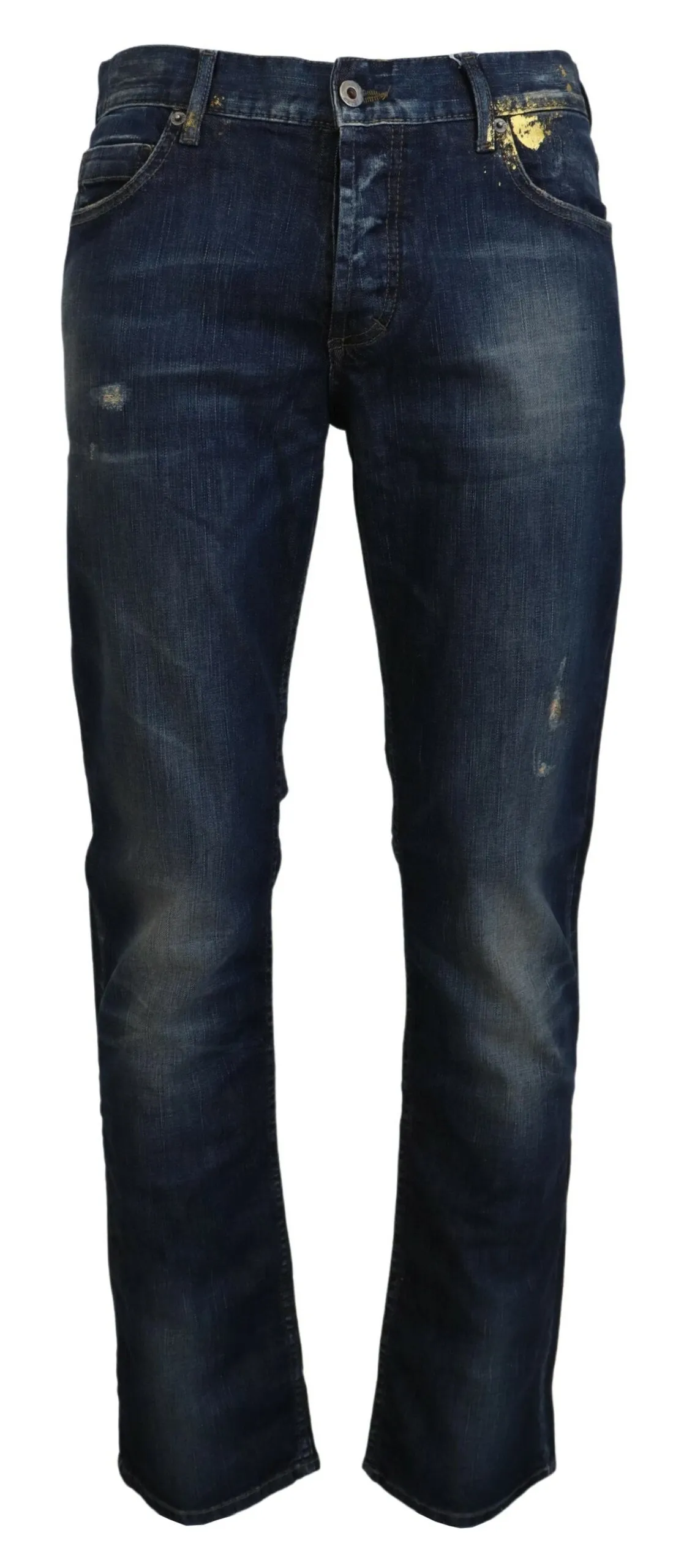 Exte Men's Chic Regular Blue Denim for Sophisticated Style
