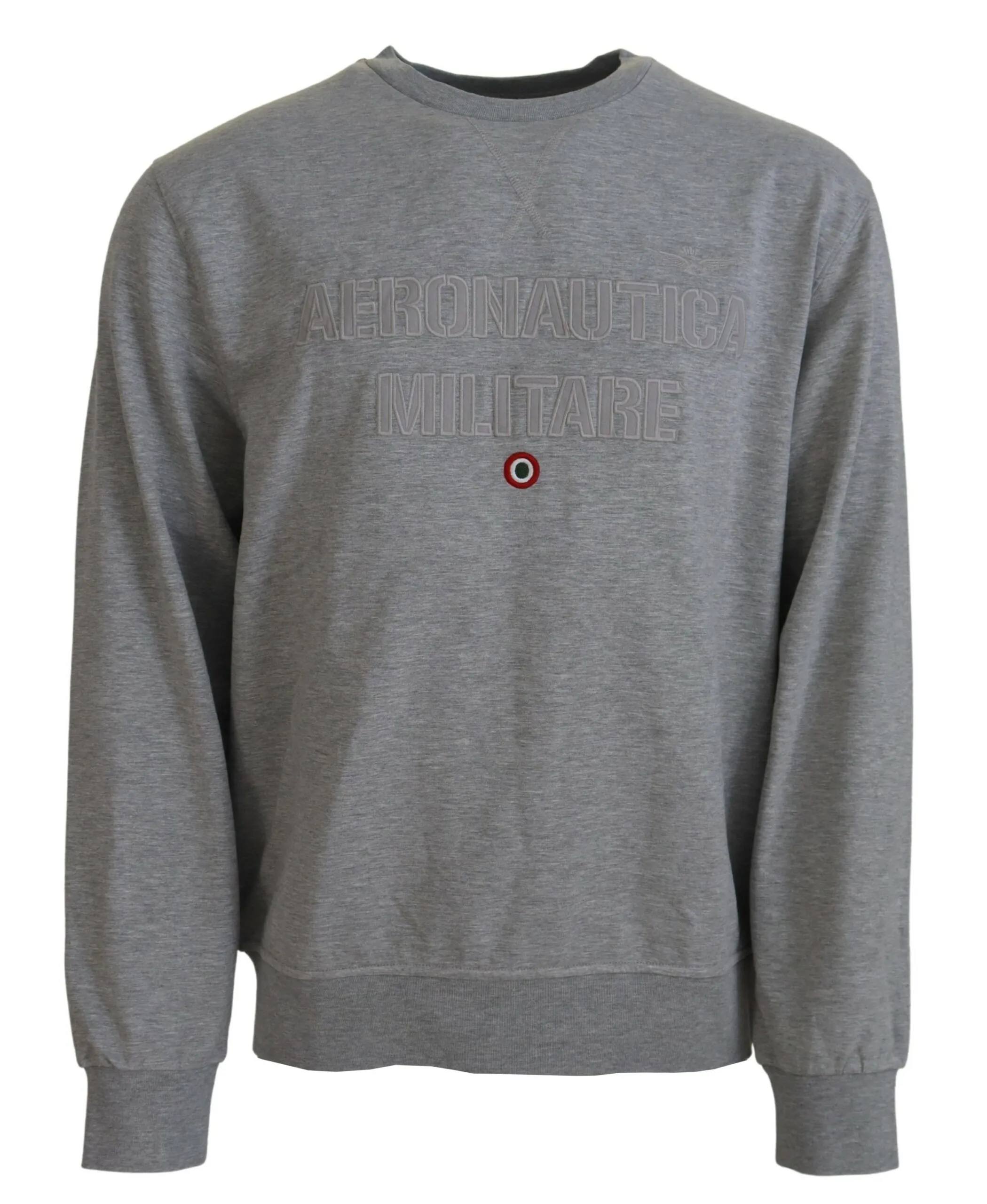 Aeronautica Militare Men's Elegant Gray Pullover Sweater