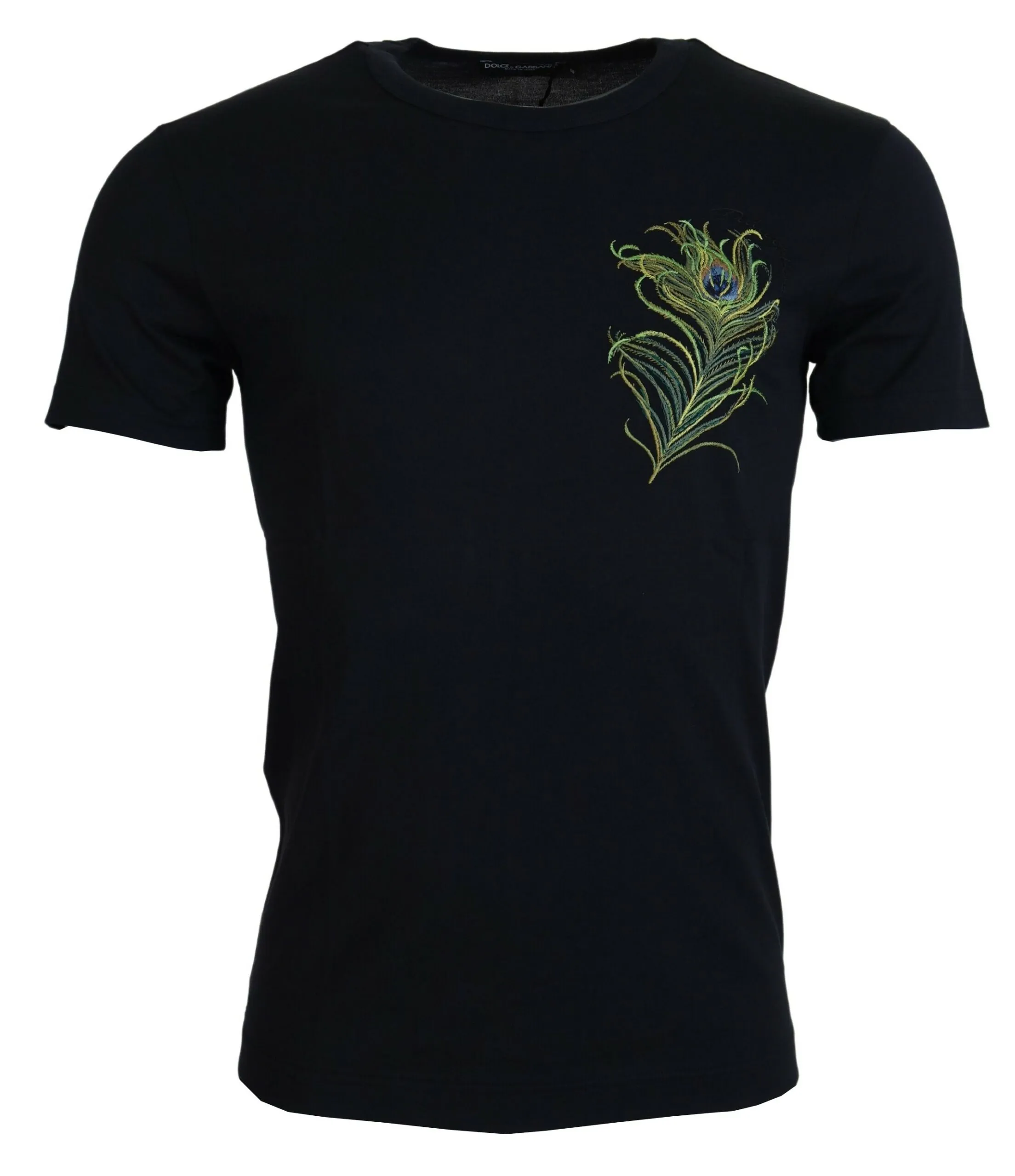 Dolce & Gabbana Men's Elegant Dark Blue Cotton Tee