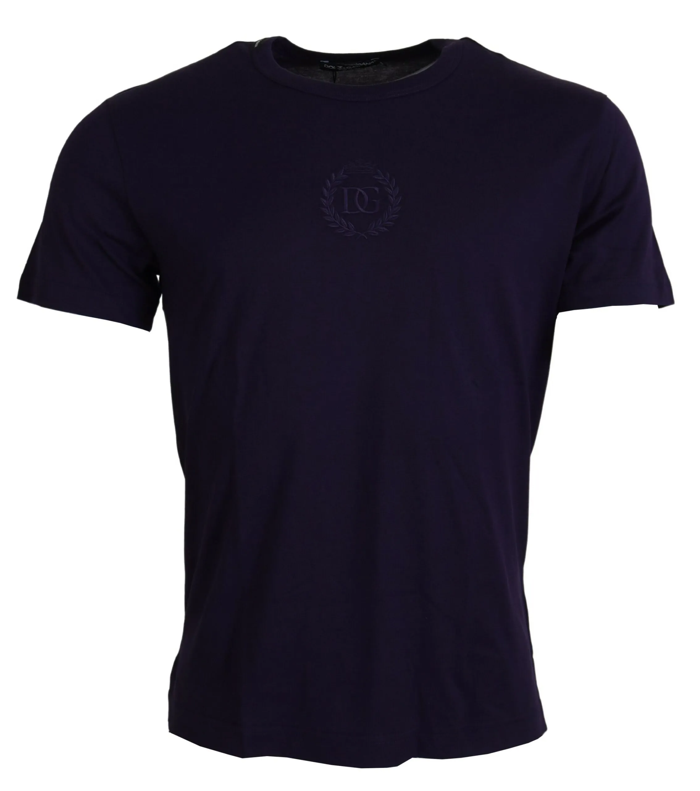 Dolce & Gabbana Men's Elegant Purple Cotton T-Shirt