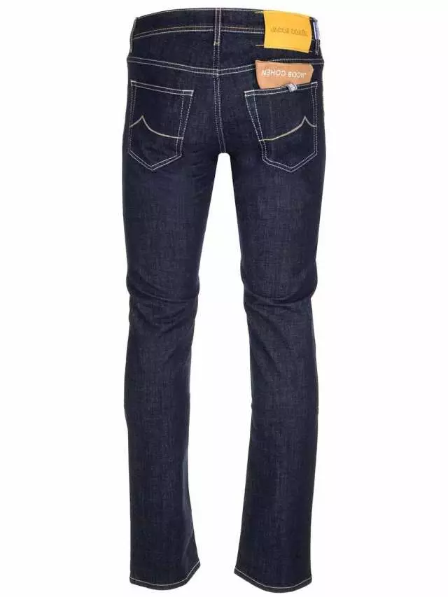 Jacob Cohen Men's Elegant Dark Blue Slim Fit Jeans