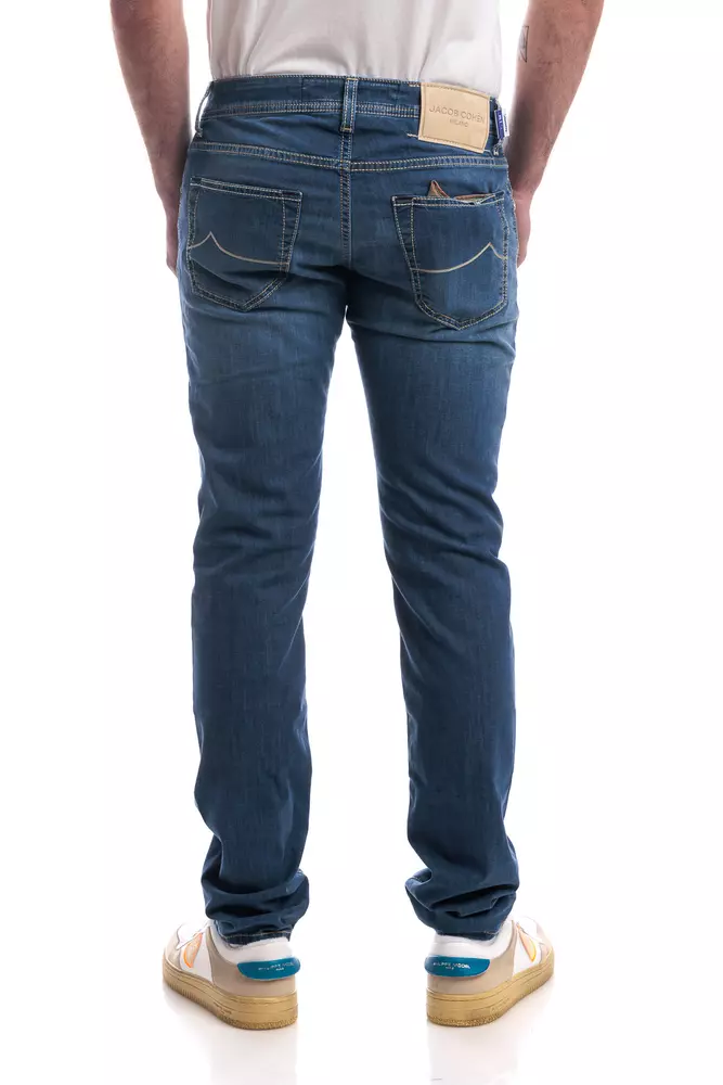 Jacob Cohen Men's Exquisite Light Blue Stretch Jeans