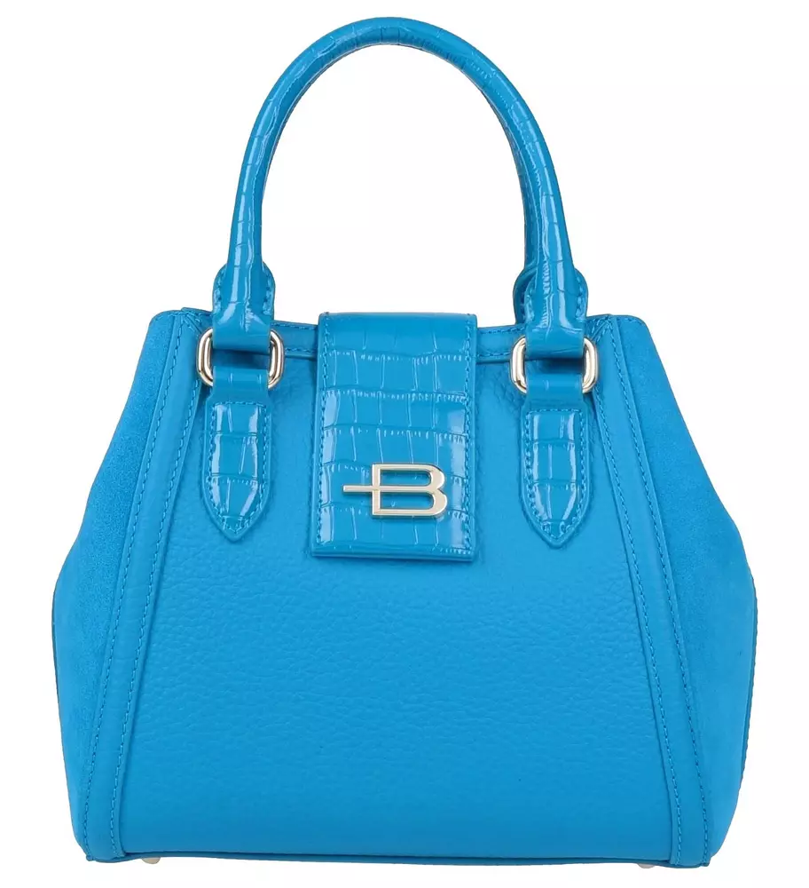 Baldinini Trend Women's Elegant Calfskin Croc-Print Handbag