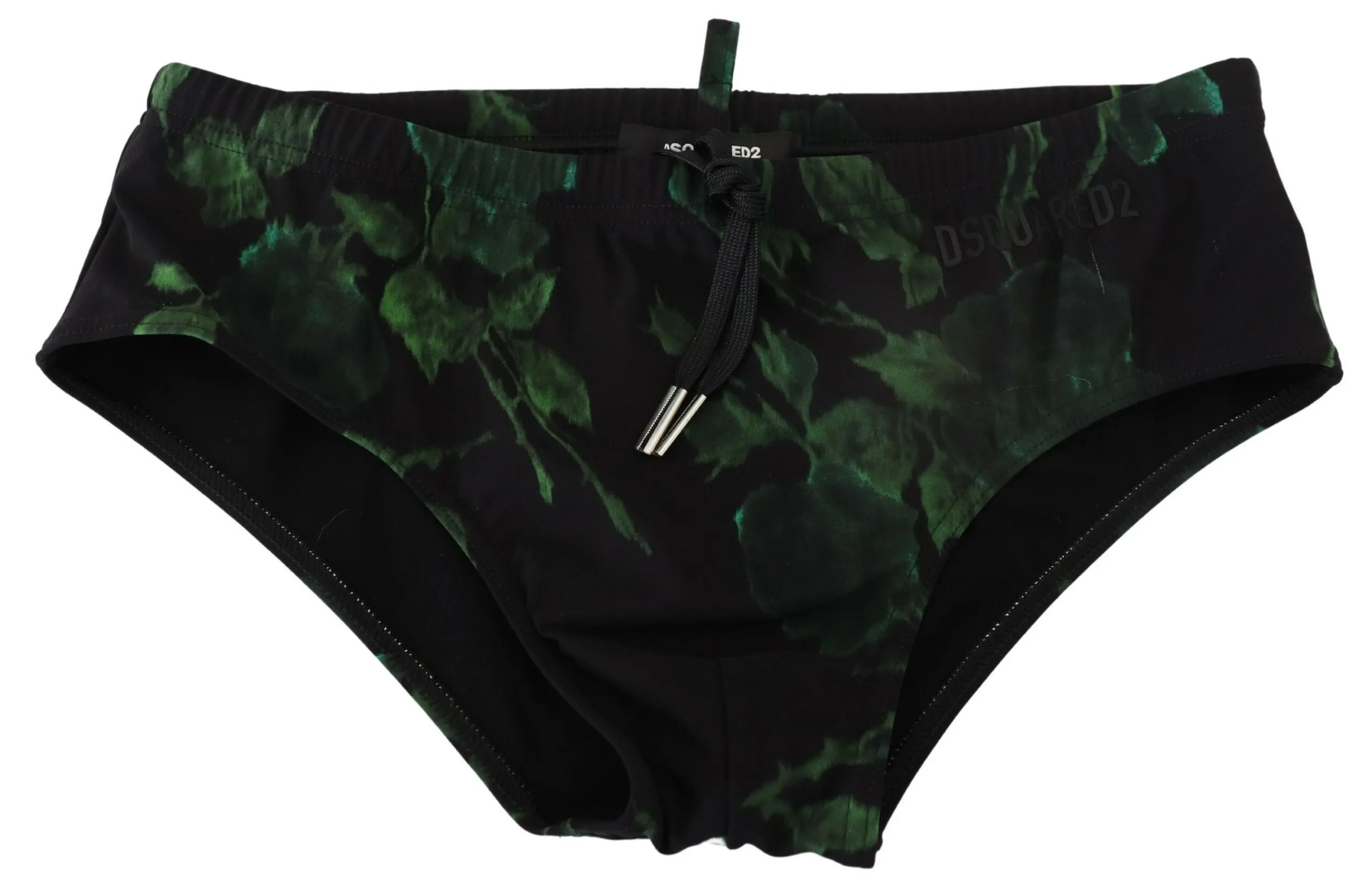 Dsquared² Men's Black Tropical Swim Briefs - Svelte Comfort
