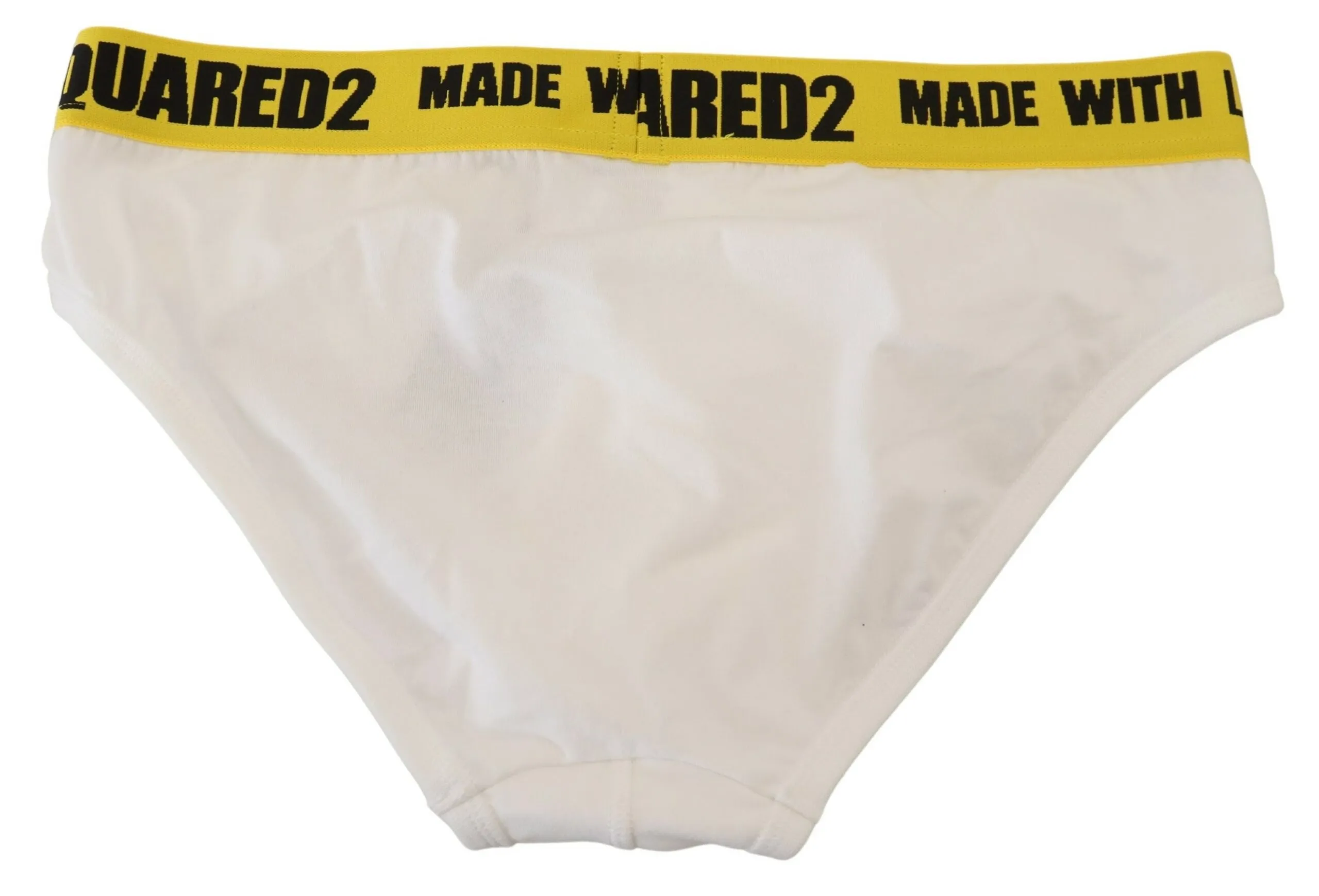 Dsquared² Men's Chic White Cotton Stretch Briefs