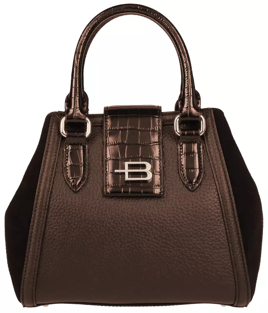 Baldinini Trend Women's Elegant Crocodile Print Leather Handbag