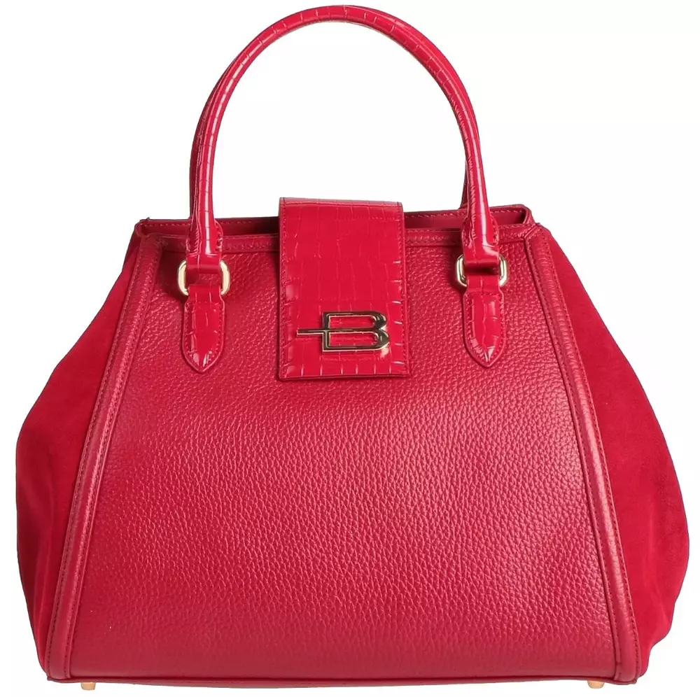 Baldinini Trend Women's Elegant Calfskin Croco-Print Handbag
